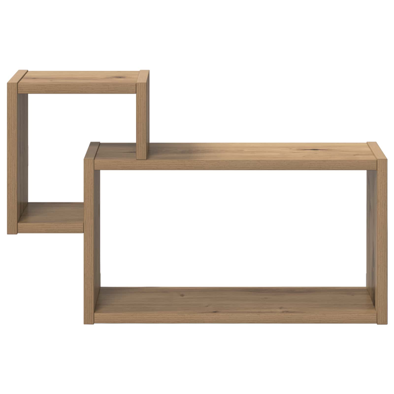 Wandplank Muurmontage Bruin 55 x 15 x 35 cm Bewerkt hout is nu te koop bij PeponiXL, paradijselijk wonen!