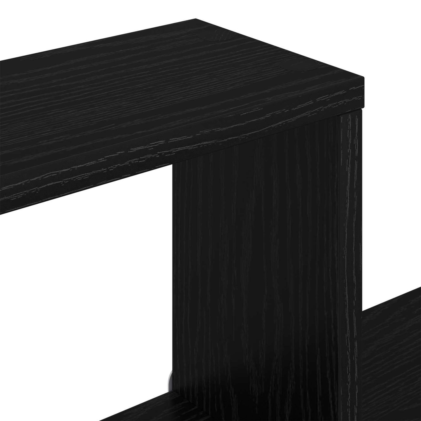 Wandplank Muurmontage Zwart 91,5 x 15 x 76 cm Bewerkt hout is nu te koop bij PeponiXL, paradijselijk wonen!
