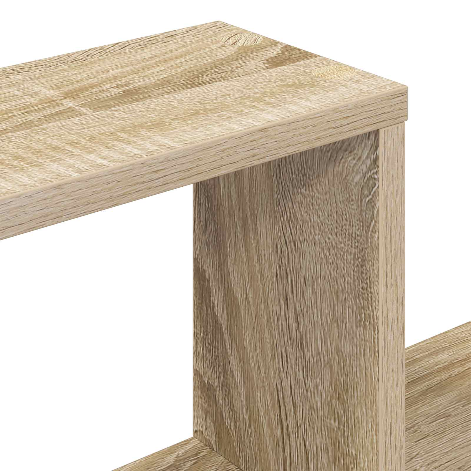 Wandplank Muurmontage Bruin 91,5 x 15 x 76 cm Bewerkt hout is nu te koop bij PeponiXL, paradijselijk wonen!