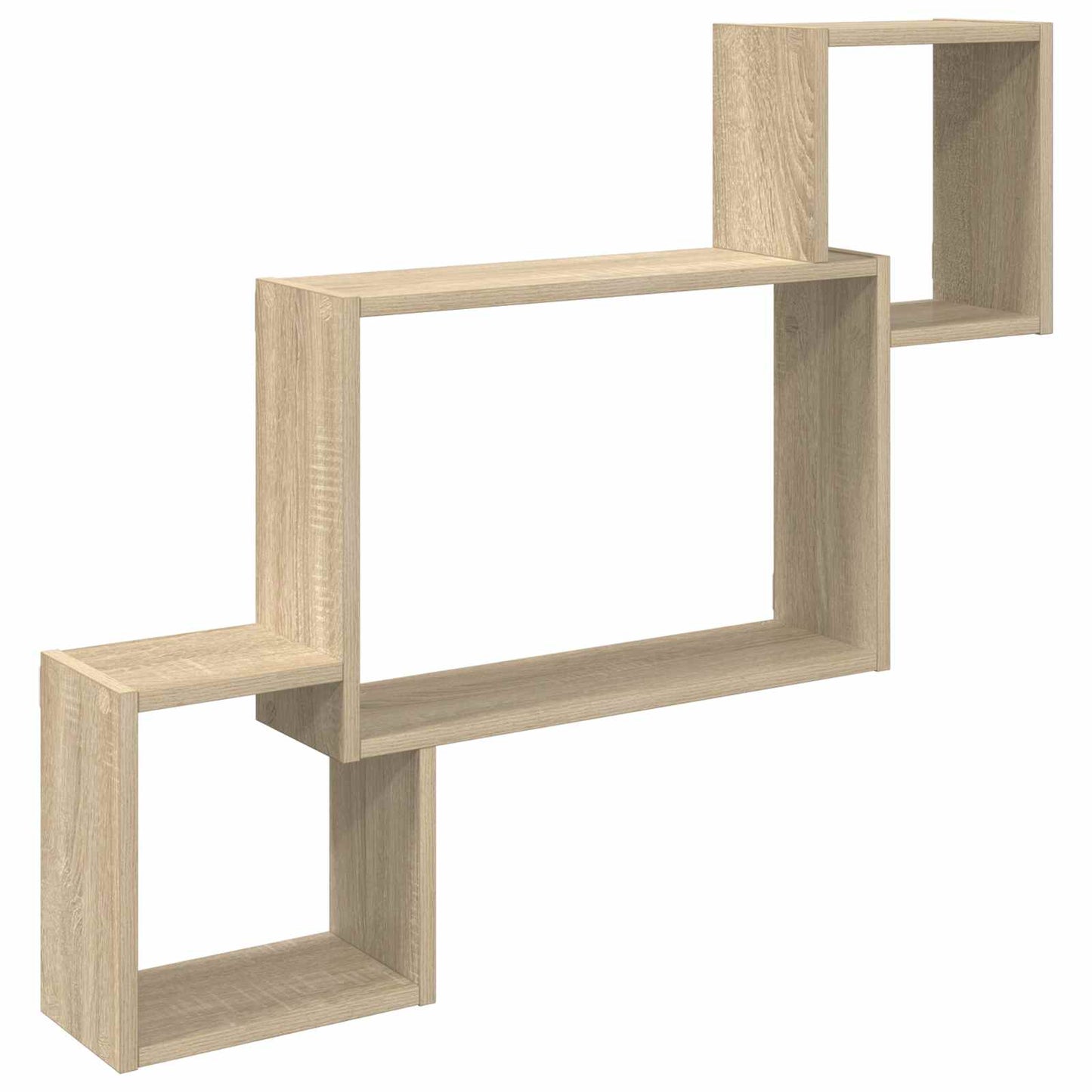 Wandplank Muurmontage Bruin 91,5 x 15 x 76 cm Bewerkt hout is nu te koop bij PeponiXL, paradijselijk wonen!