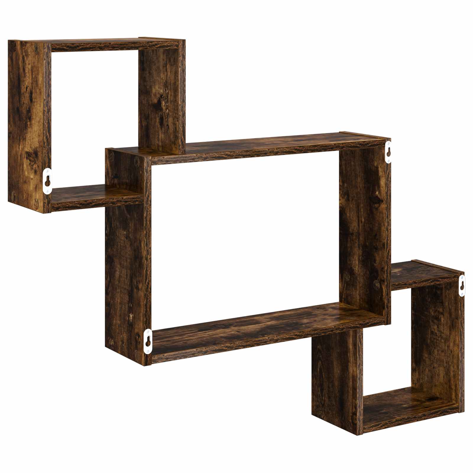 Wandplank Muurmontage Bruin 91,5 x 15 x 76 cm Bewerkt hout is nu te koop bij PeponiXL, paradijselijk wonen!