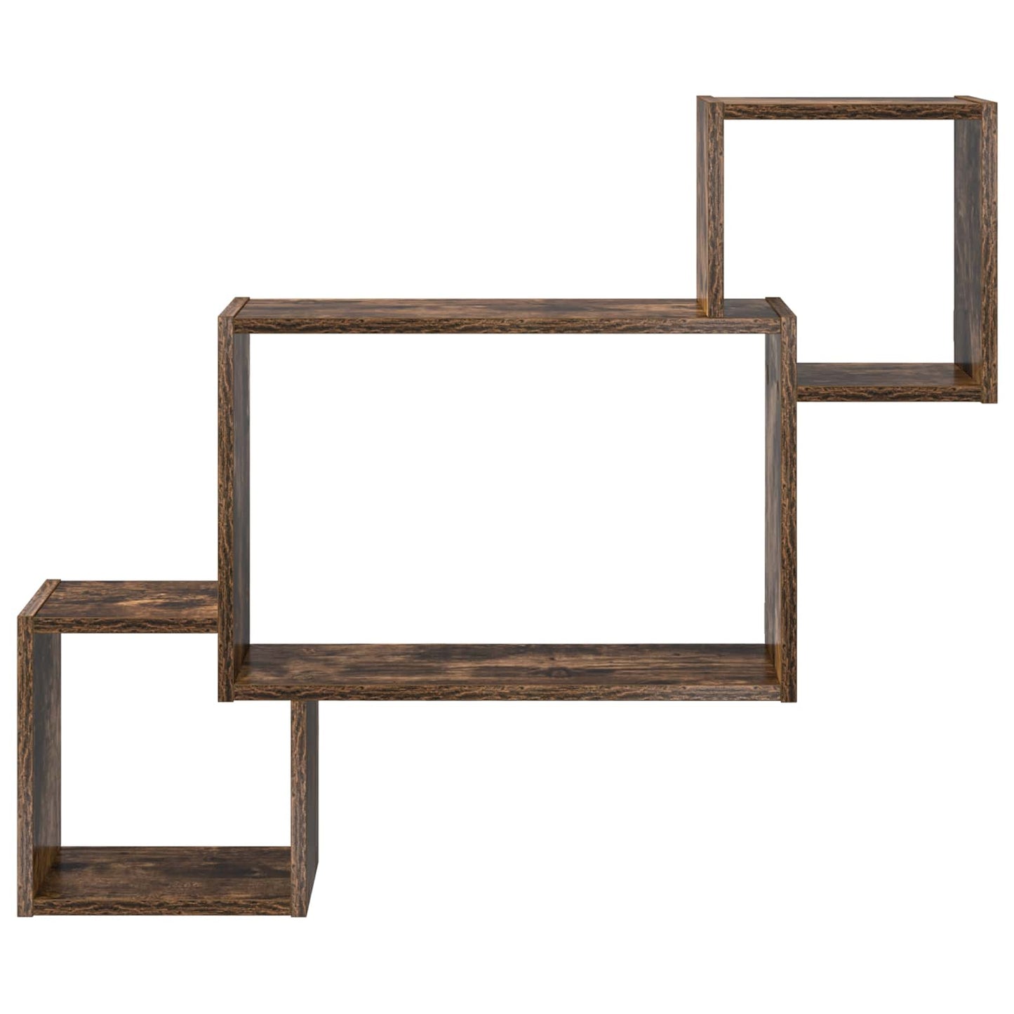 Wandplank Muurmontage Bruin 91,5 x 15 x 76 cm Bewerkt hout is nu te koop bij PeponiXL, paradijselijk wonen!