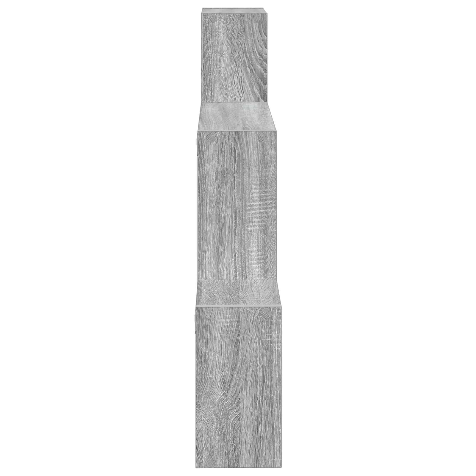 Wandplank Muurmontage Grijs 91,5 x 15 x 76 cm Bewerkt hout is nu te koop bij PeponiXL, paradijselijk wonen!