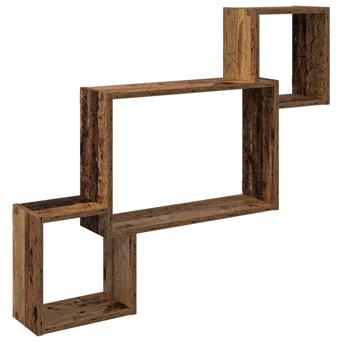 Wandplank Muurmontage Bruin 91,5 x 15 x 76 cm Bewerkt hout is nu te koop bij PeponiXL, paradijselijk wonen!