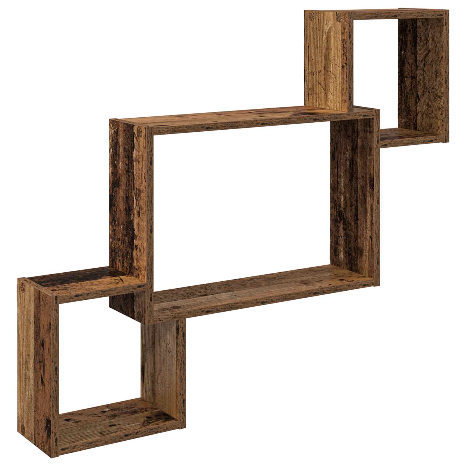 Wandplank Muurmontage Bruin 91,5 x 15 x 76 cm Bewerkt hout is nu te koop bij PeponiXL, paradijselijk wonen!