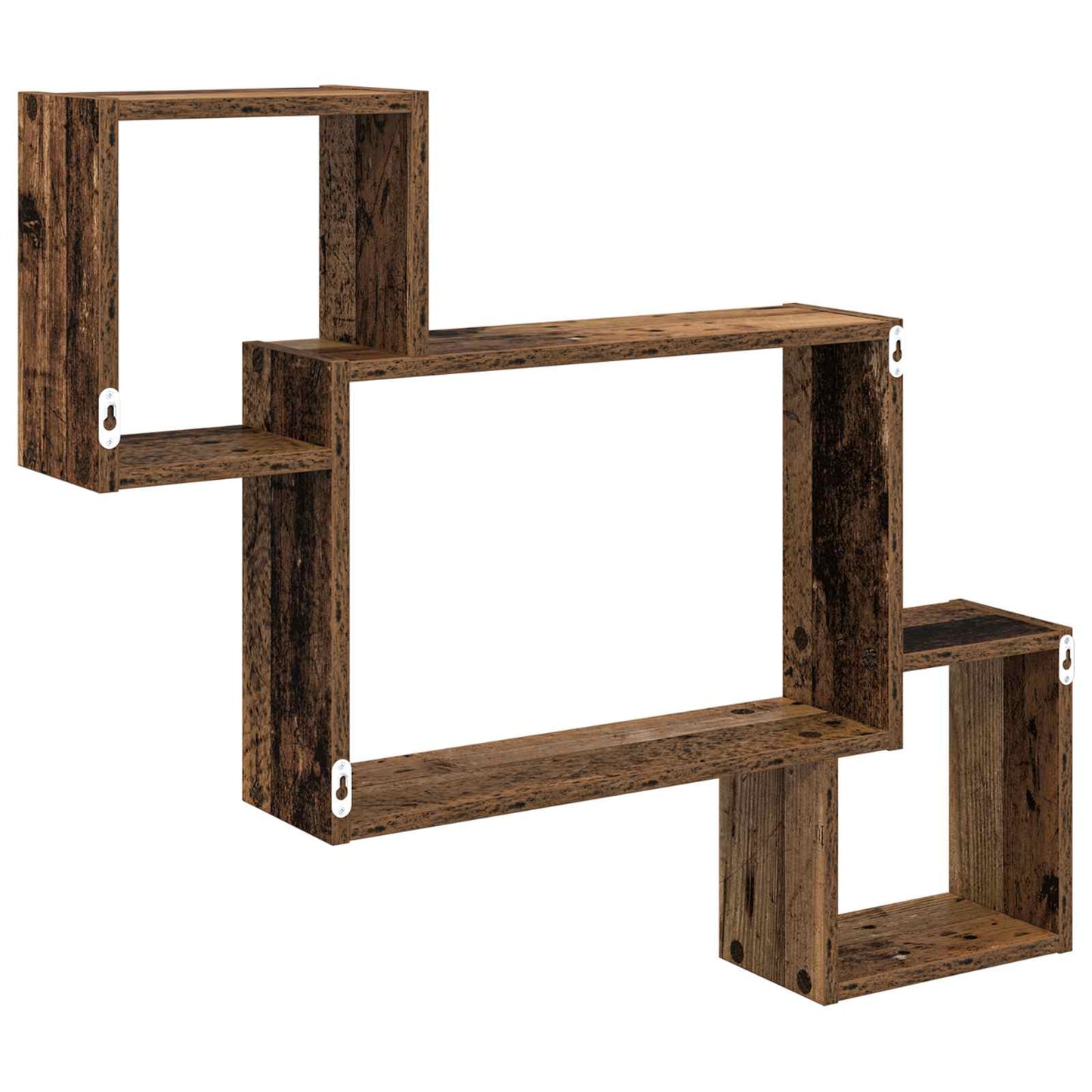 Wandplank Muurmontage Bruin 91,5 x 15 x 76 cm Bewerkt hout is nu te koop bij PeponiXL, paradijselijk wonen!