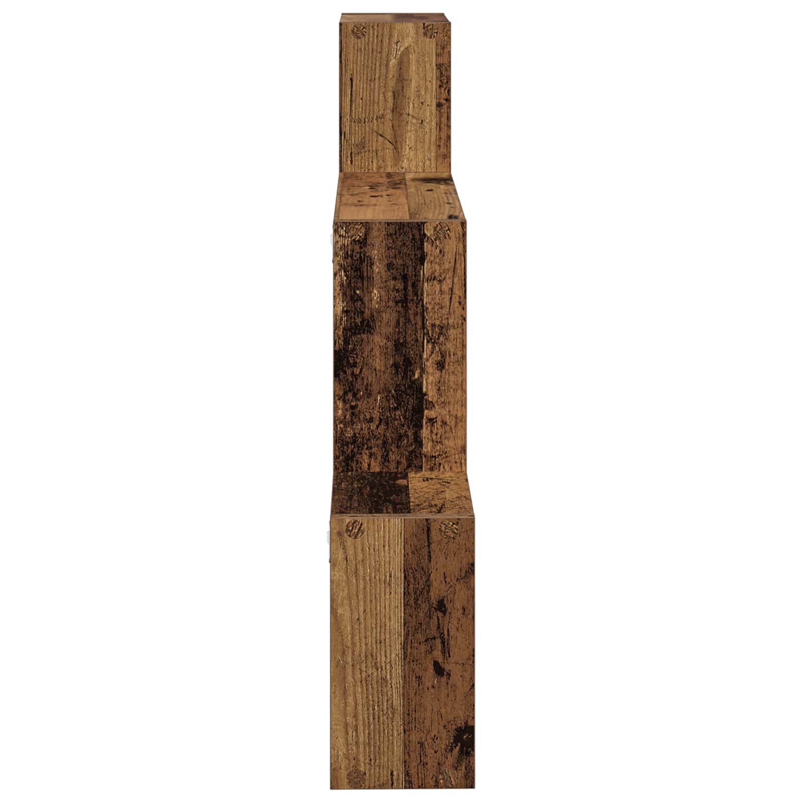 Wandplank Muurmontage Bruin 91,5 x 15 x 76 cm Bewerkt hout is nu te koop bij PeponiXL, paradijselijk wonen!