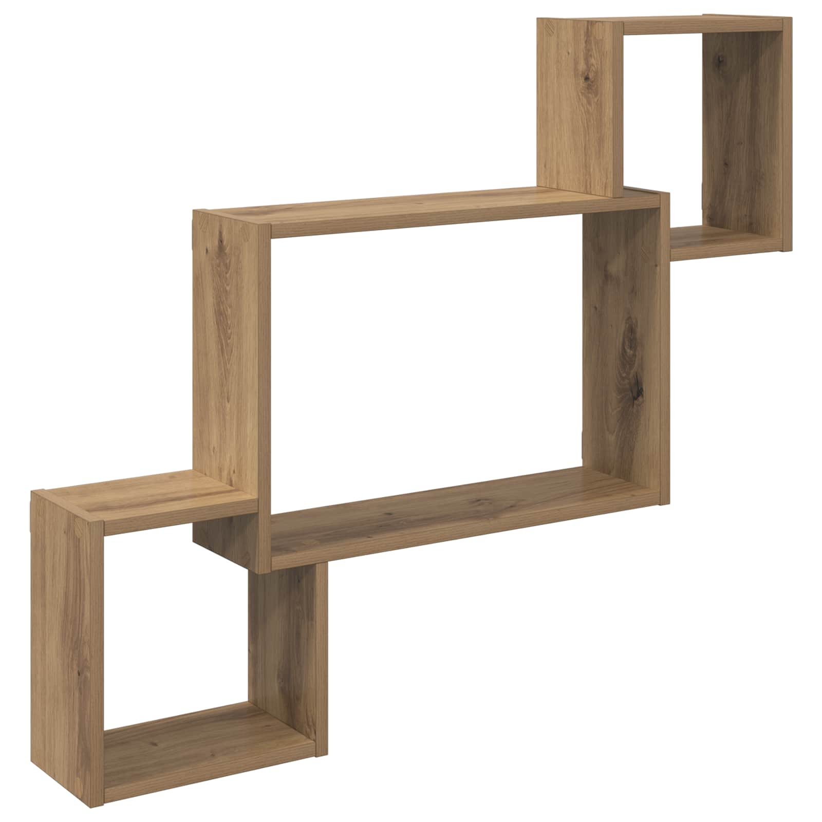Wandplank Muurmontage Bruin 91,5 x 15 x 76 cm Bewerkt hout is nu te koop bij PeponiXL, paradijselijk wonen!