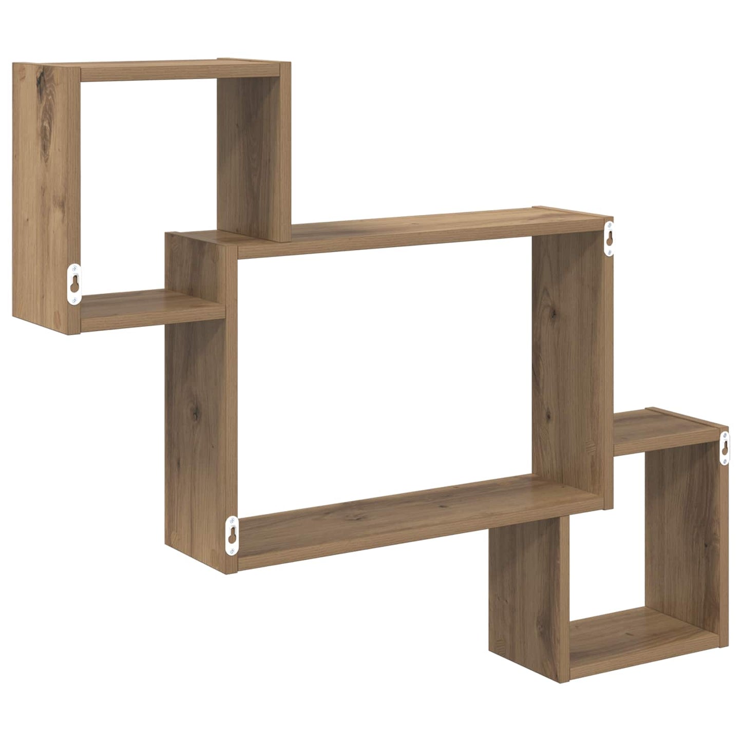 Wandplank Muurmontage Bruin 91,5 x 15 x 76 cm Bewerkt hout is nu te koop bij PeponiXL, paradijselijk wonen!