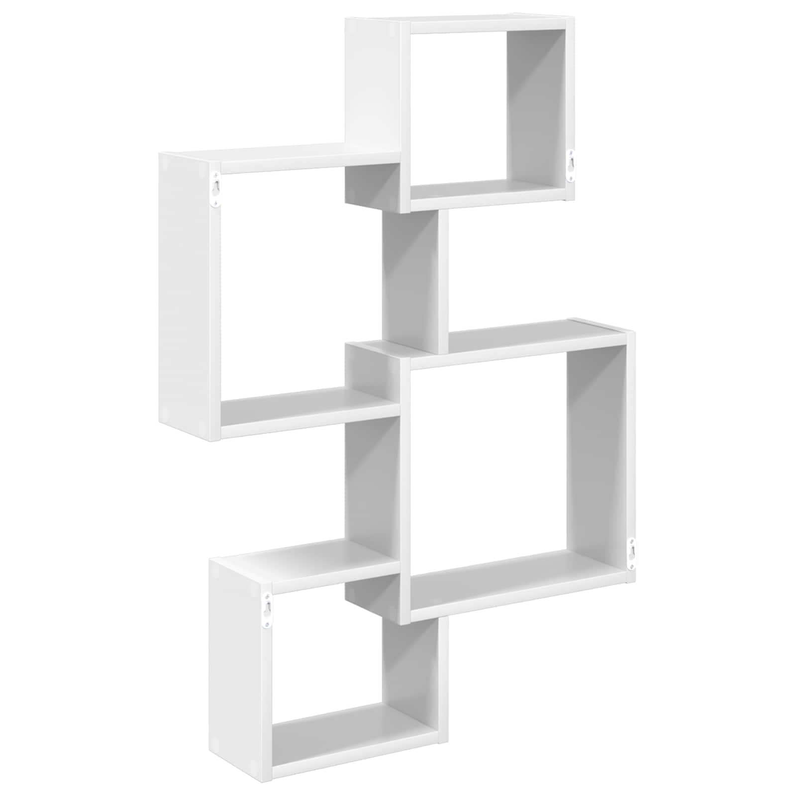 Wand Cube Planken Muurmontage Wit 64 x 13,5 x 91,5 cm is nu te koop bij PeponiXL, paradijselijk wonen!