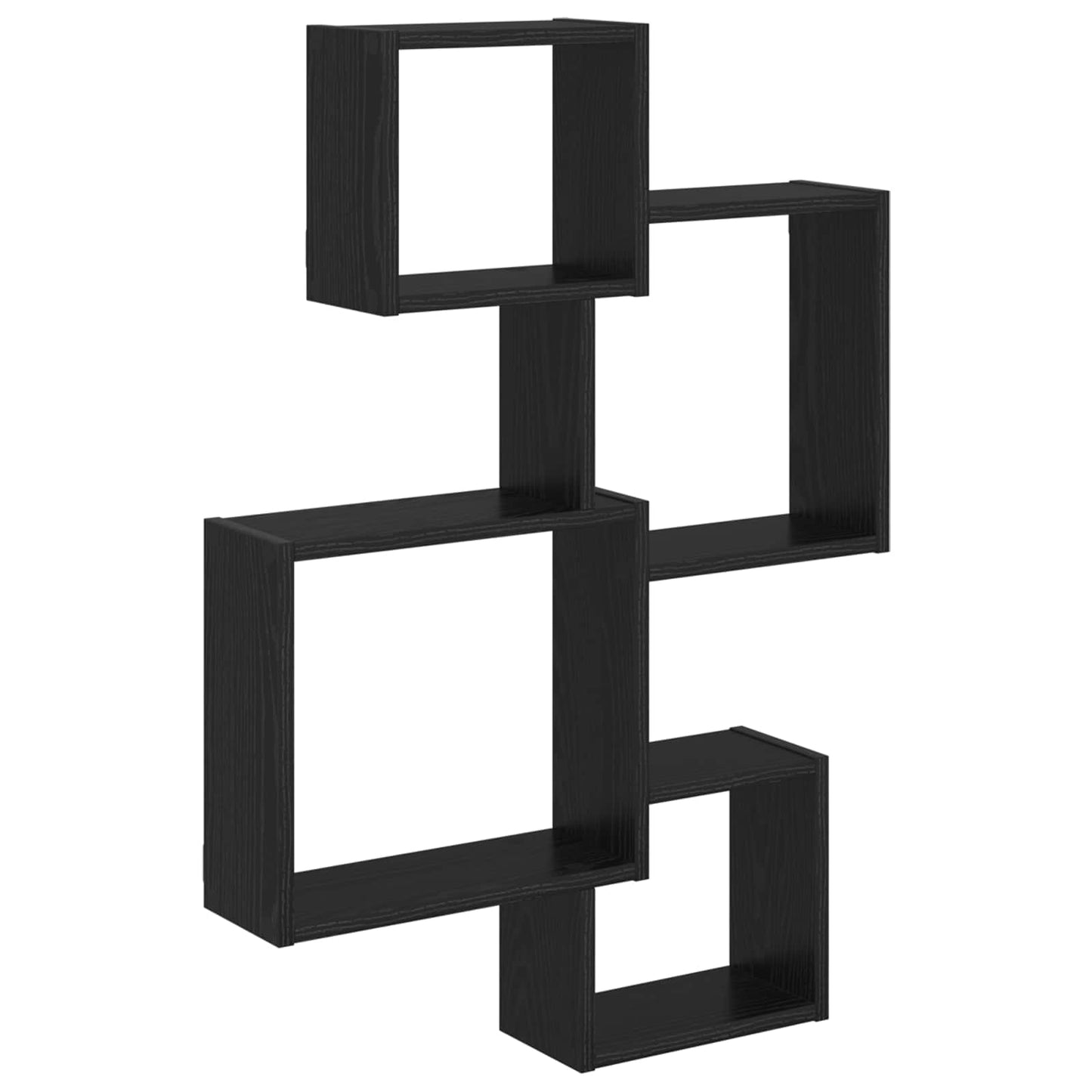 Wand Cube Planken Muurmontage Zwart eiken 64 x 13,5 x 91,5 cm is nu te koop bij PeponiXL, paradijselijk wonen!