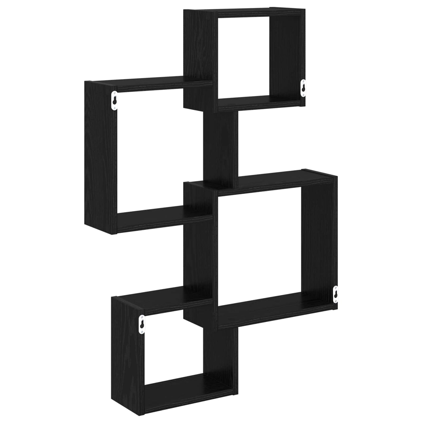 Wand Cube Planken Muurmontage Zwart eiken 64 x 13,5 x 91,5 cm is nu te koop bij PeponiXL, paradijselijk wonen!