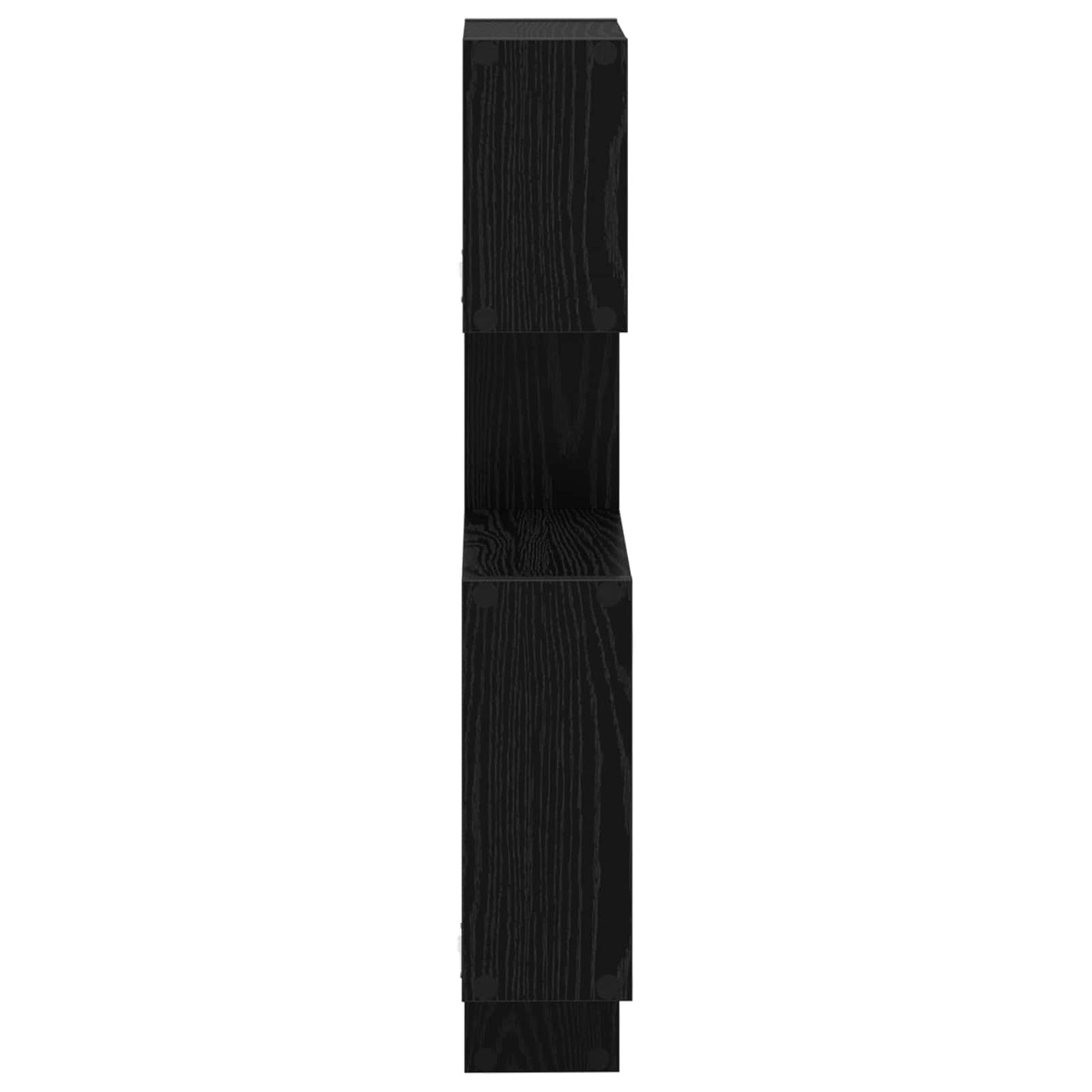 Wand Cube Planken Muurmontage Zwart eiken 64 x 13,5 x 91,5 cm is nu te koop bij PeponiXL, paradijselijk wonen!