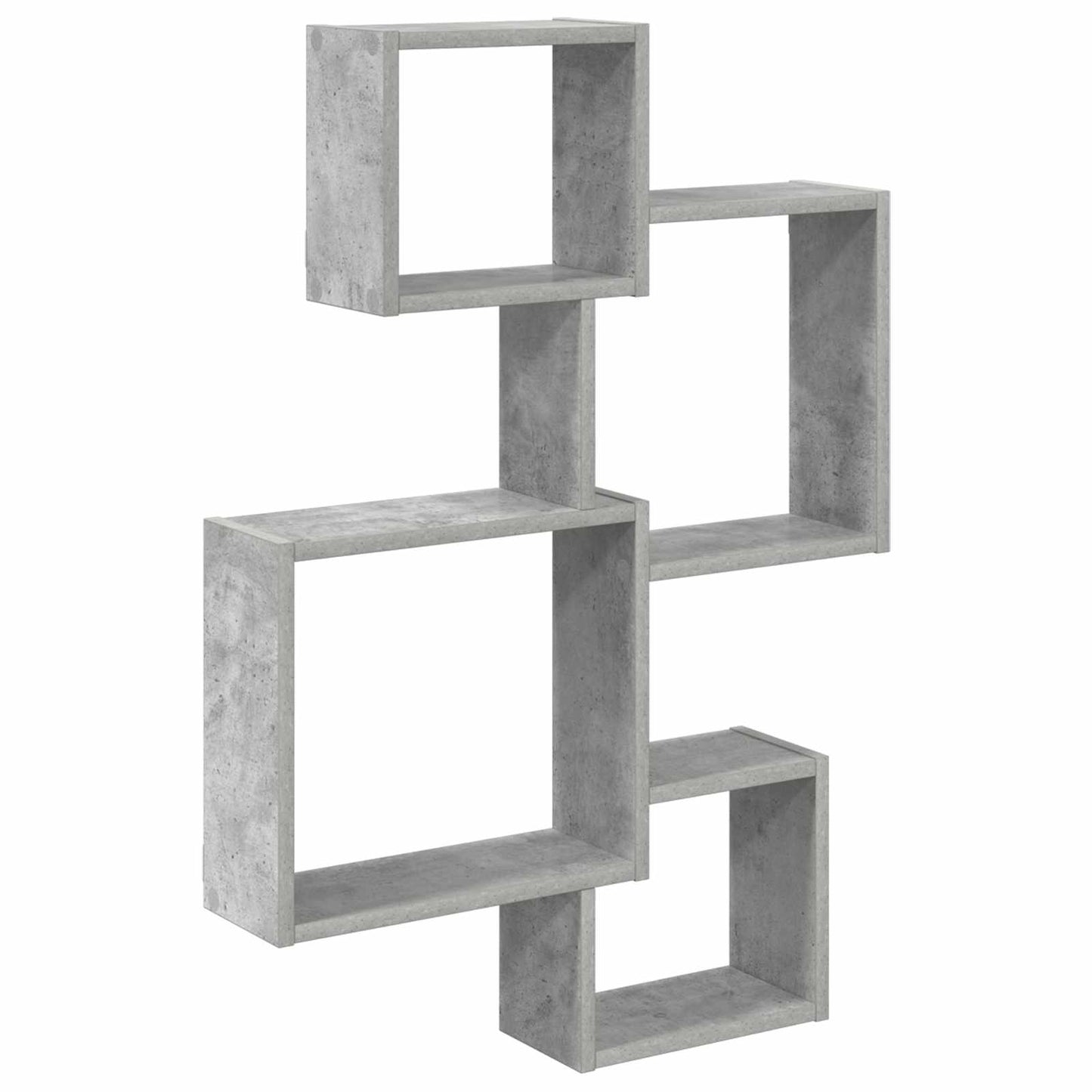Wand Cube Planken Muurmontage Betongrijs 64 x 13,5 x 91,5 cm is nu te koop bij PeponiXL, paradijselijk wonen!
