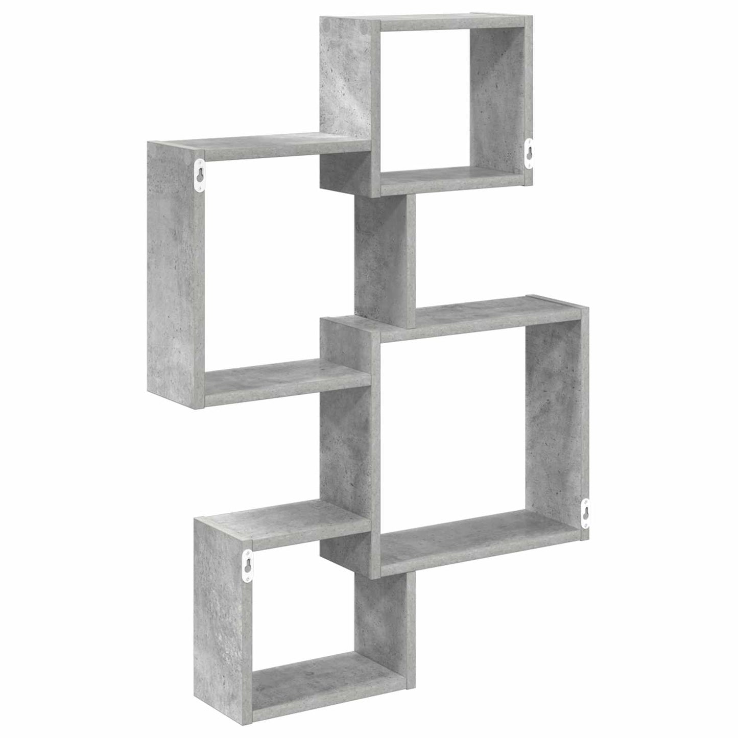 Wand Cube Planken Muurmontage Betongrijs 64 x 13,5 x 91,5 cm is nu te koop bij PeponiXL, paradijselijk wonen!