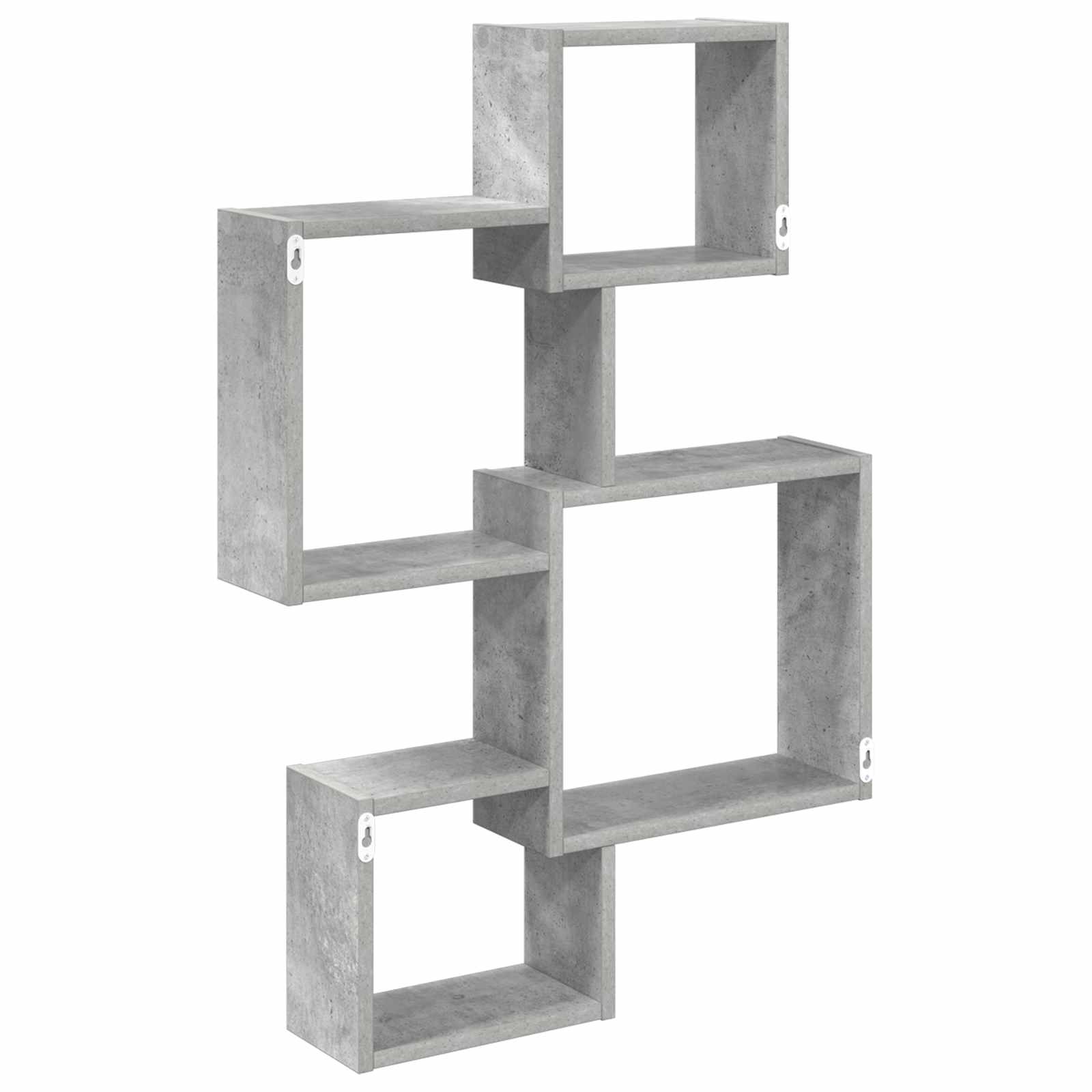 Wand Cube Planken Muurmontage Betongrijs 64 x 13,5 x 91,5 cm is nu te koop bij PeponiXL, paradijselijk wonen!