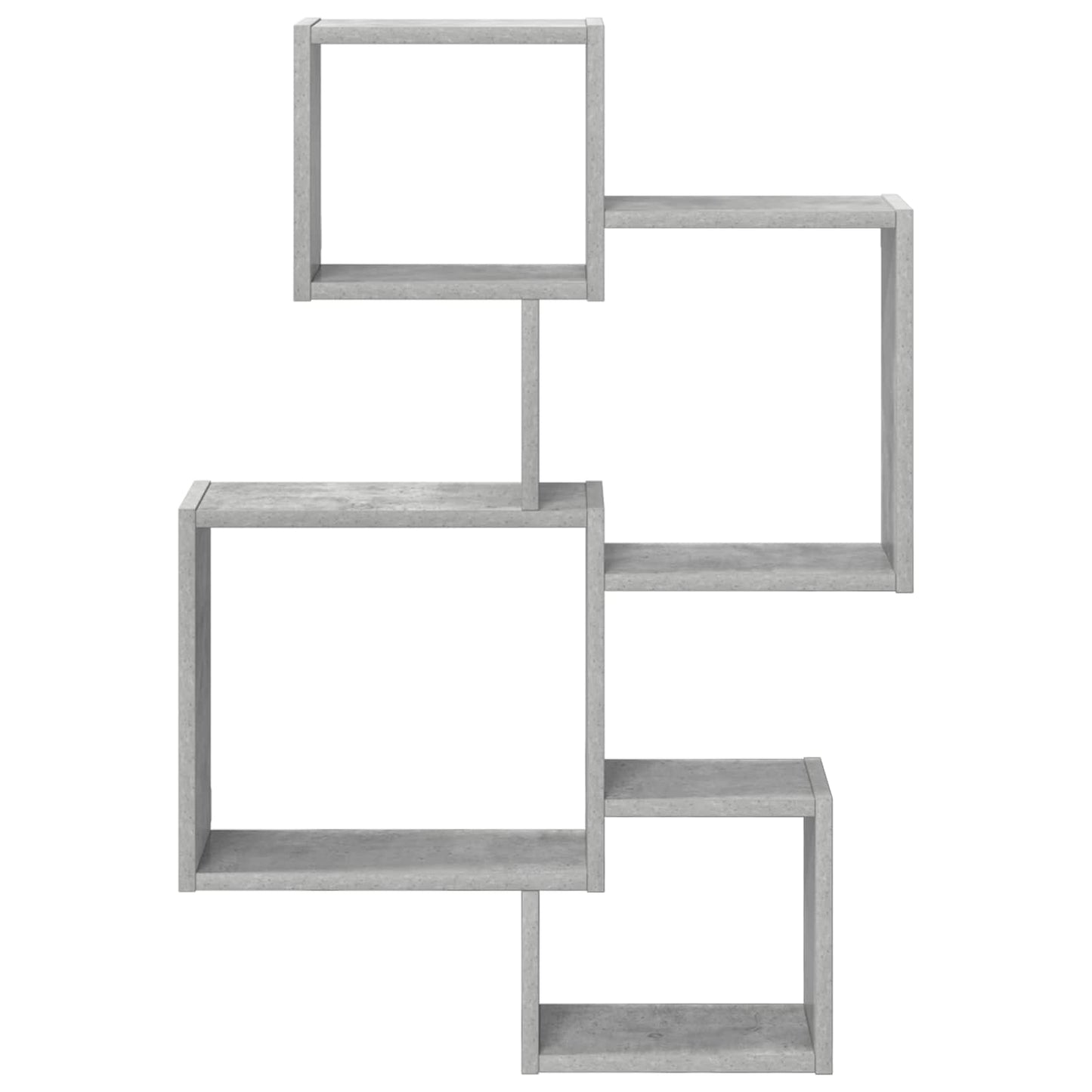 Wand Cube Planken Muurmontage Betongrijs 64 x 13,5 x 91,5 cm is nu te koop bij PeponiXL, paradijselijk wonen!