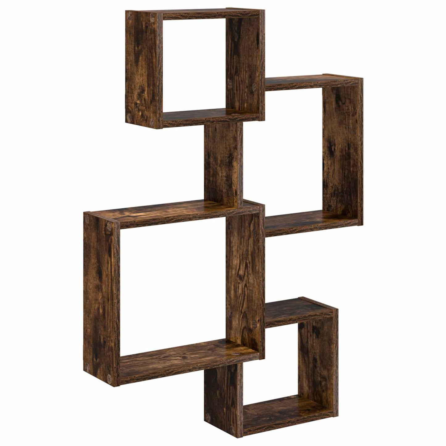 Wand Cube Planken Muurmontage Gerookt eiken 64 x 13,5 x 91,5 cm