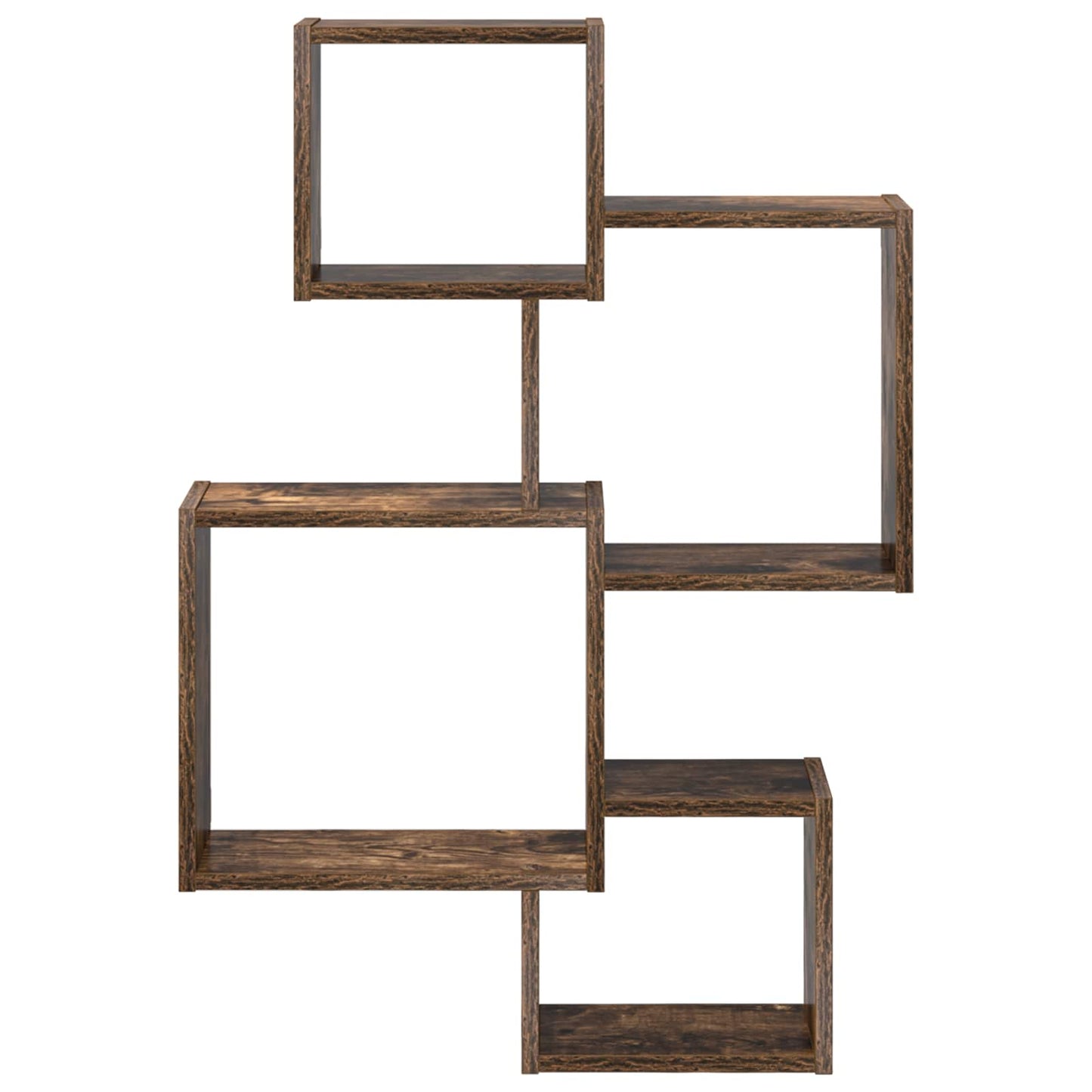Wand Cube Planken Muurmontage Gerookt eiken 64 x 13,5 x 91,5 cm
