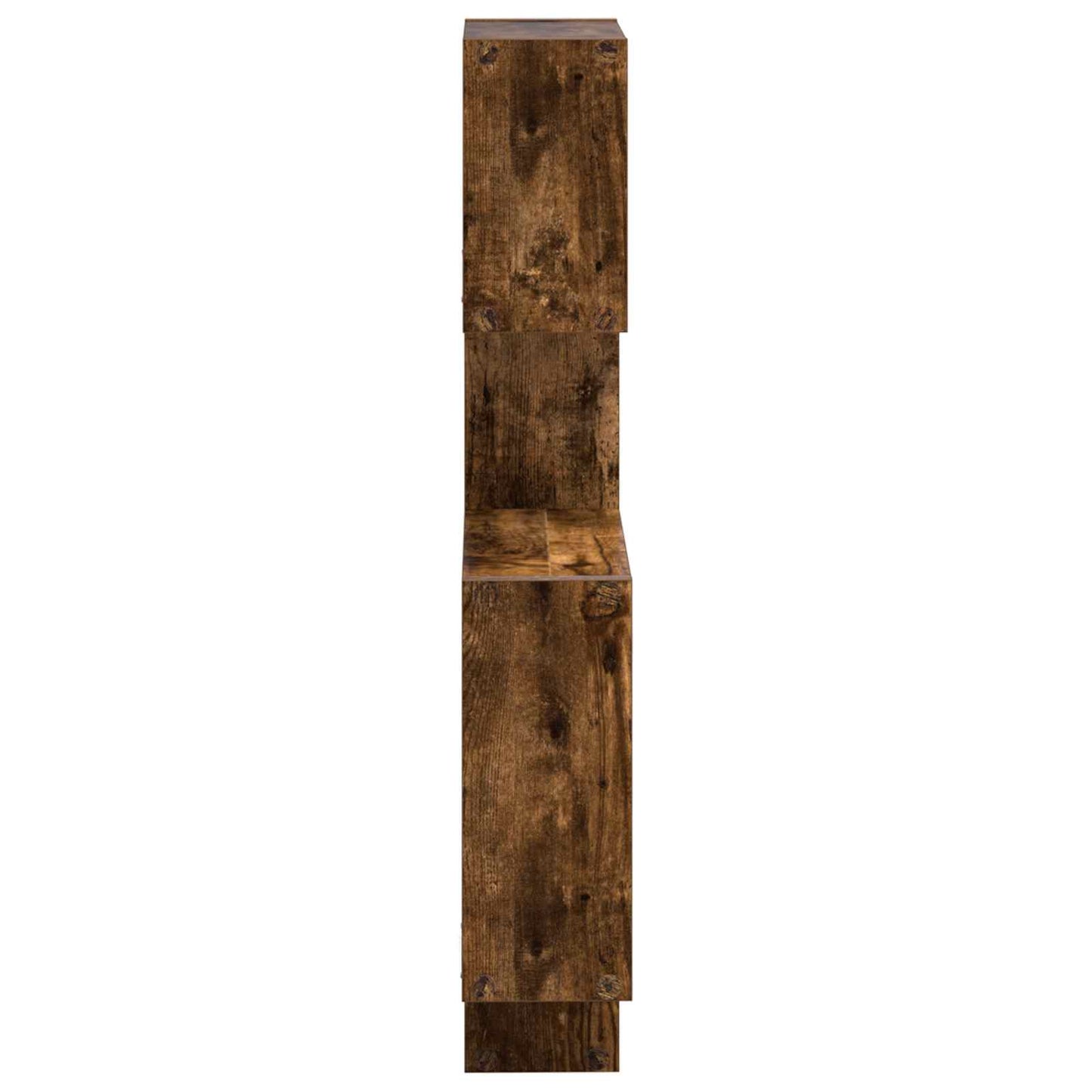Wand Cube Planken Muurmontage Gerookt eiken 64 x 13,5 x 91,5 cm