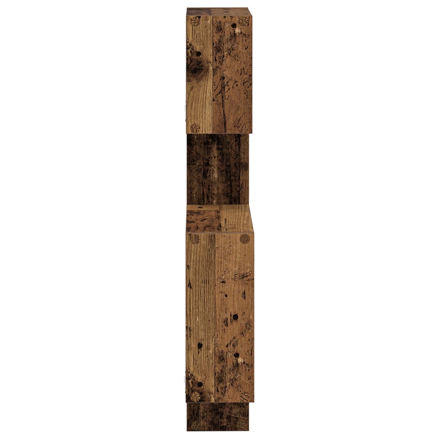 Wand Cube Planken Muurmontage Oud hout 64 x 13,5 x 91,5 cm