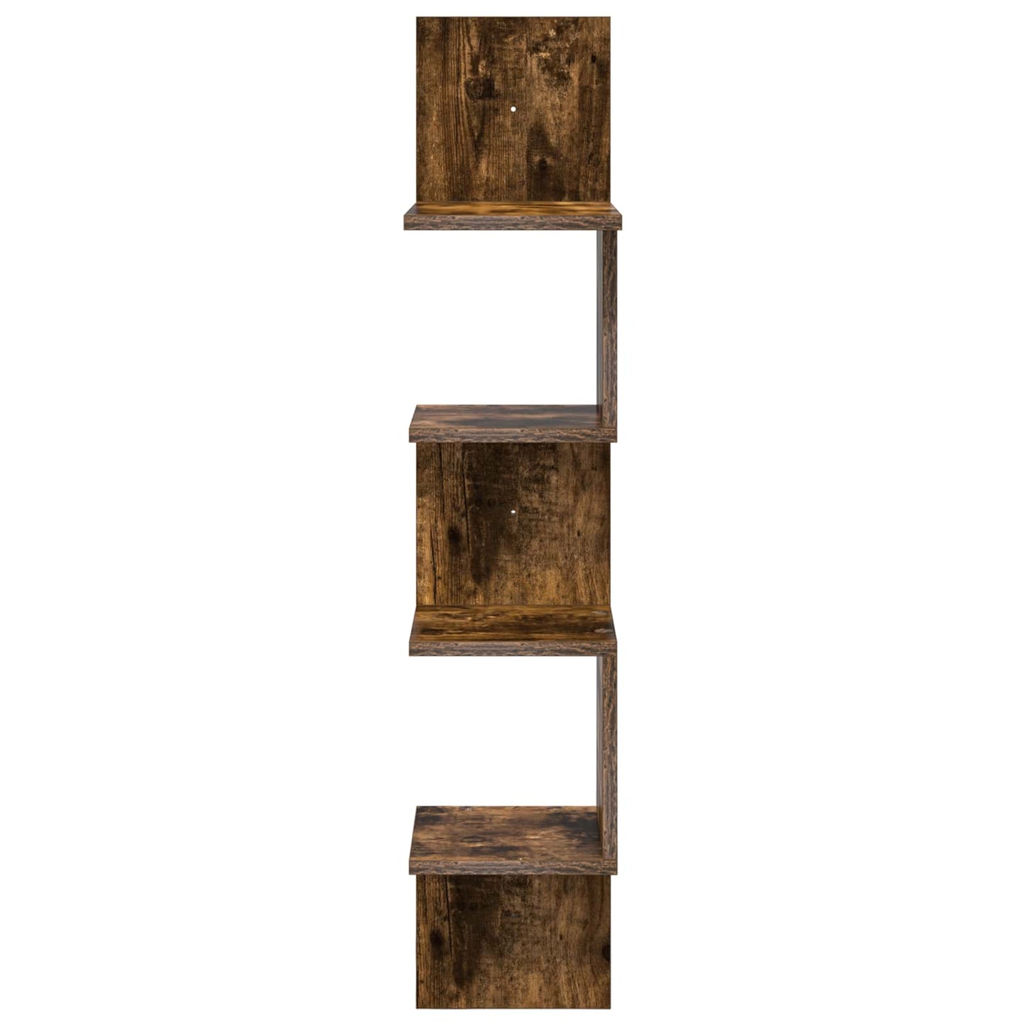 Wandplank Muurmontage Gerookt eiken 32 x 21 x 107 cm