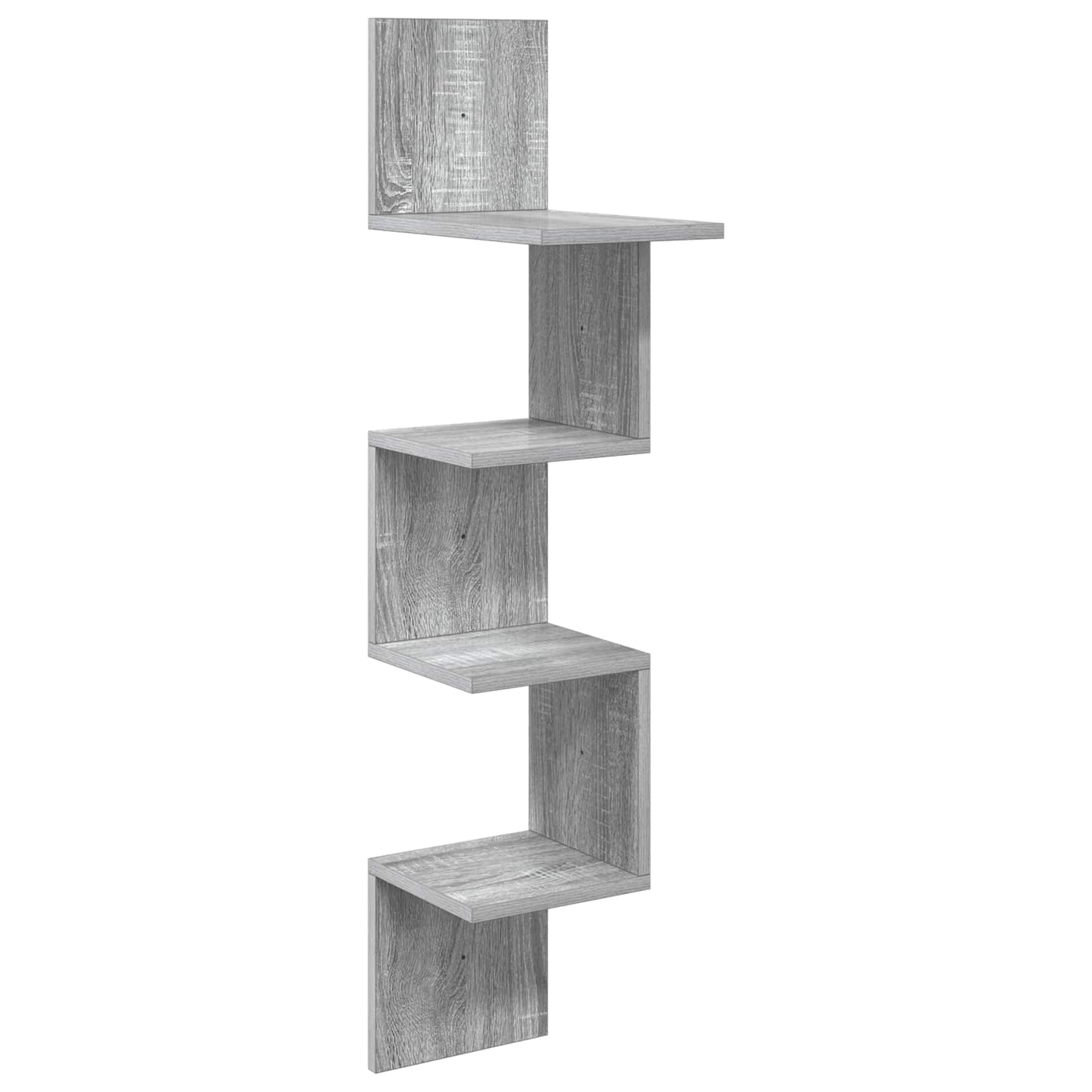 Wandplank Muurmontage Grijs Sonoma 32 x 21 x 107 cm
