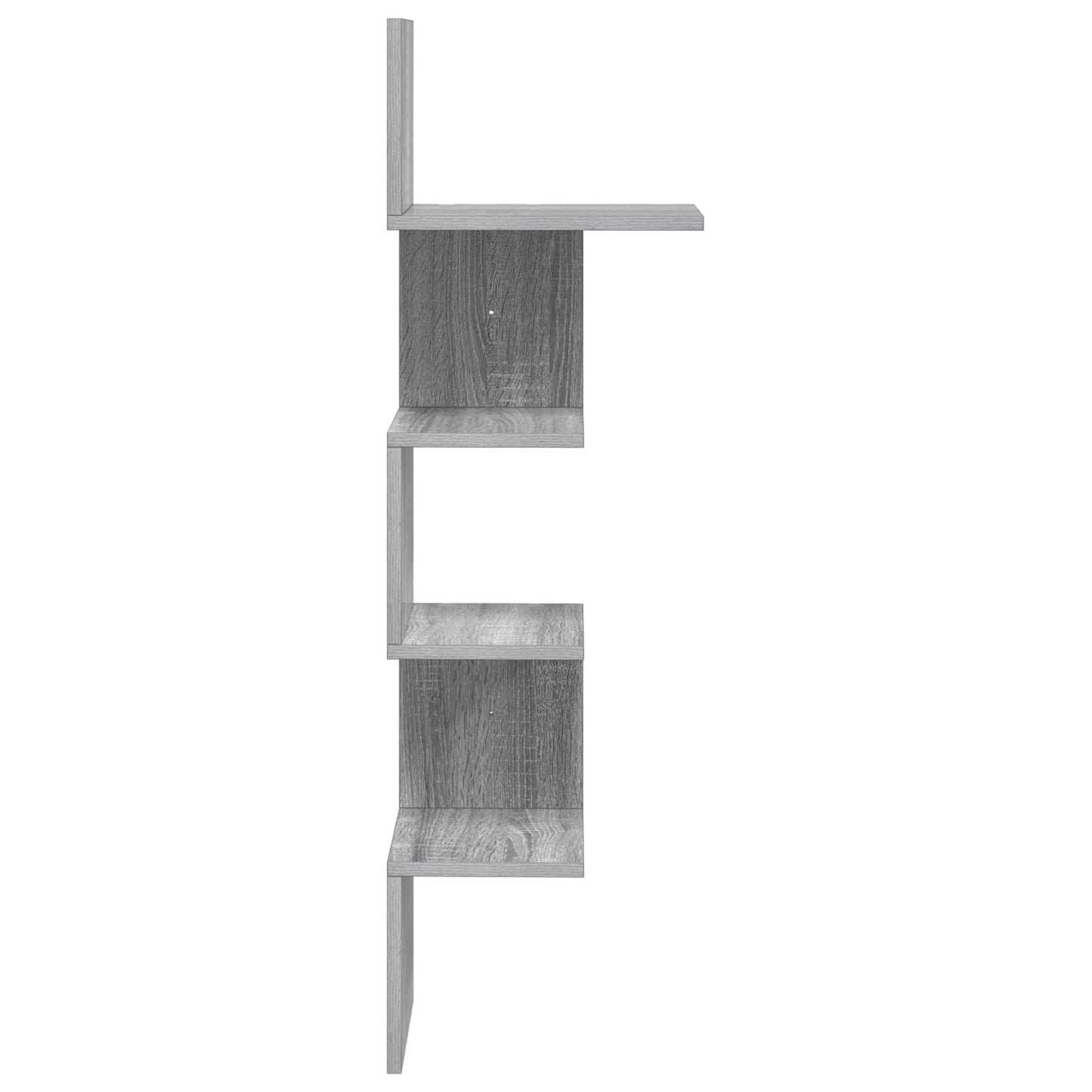 Wandplank Muurmontage Grijs Sonoma 32 x 21 x 107 cm