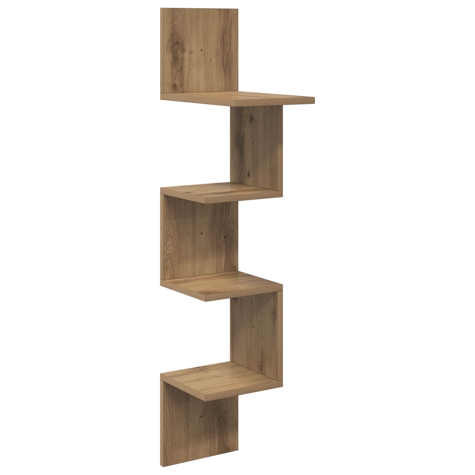 Wandplank Muurmontage Artisanaal eiken 32 x 21 x 107 cm is nu te koop bij PeponiXL, paradijselijk wonen!