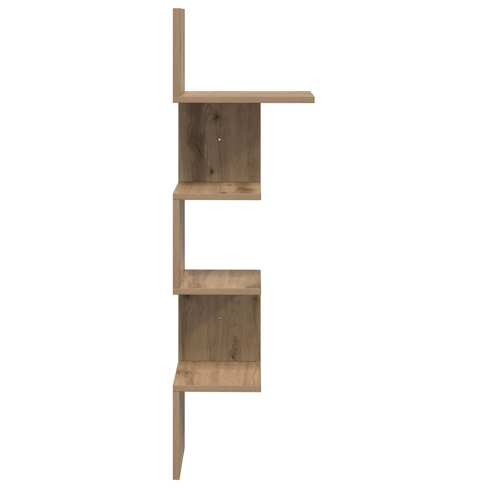 Wandplank Muurmontage Artisanaal eiken 32 x 21 x 107 cm is nu te koop bij PeponiXL, paradijselijk wonen!