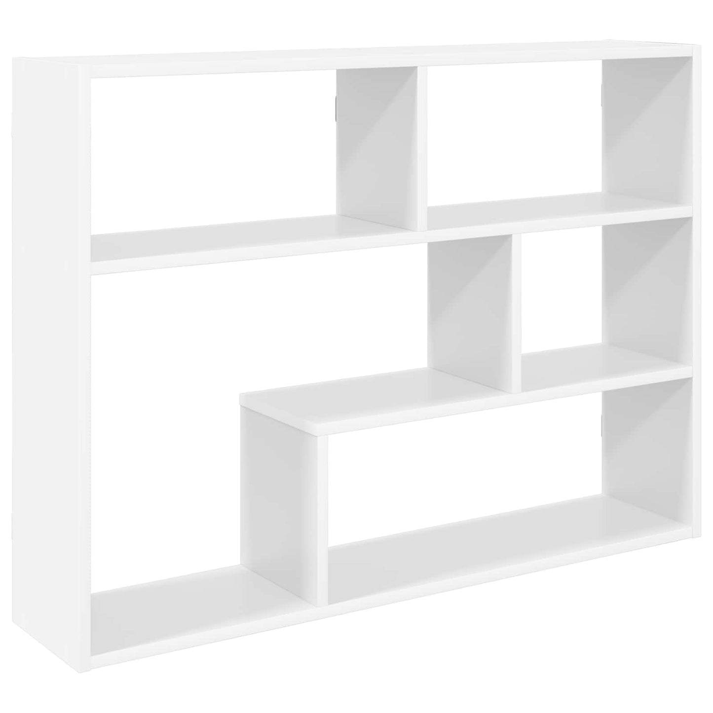 Wandplank Muurmontage Wit 95 x 20 x 69,5 cm Bewerkt hout is nu te koop bij PeponiXL, paradijselijk wonen!
