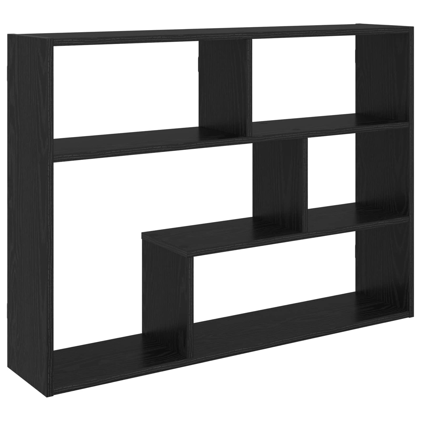 Wandplank Muurmontage Zwart eiken 95 x 20 x 69,5 cm