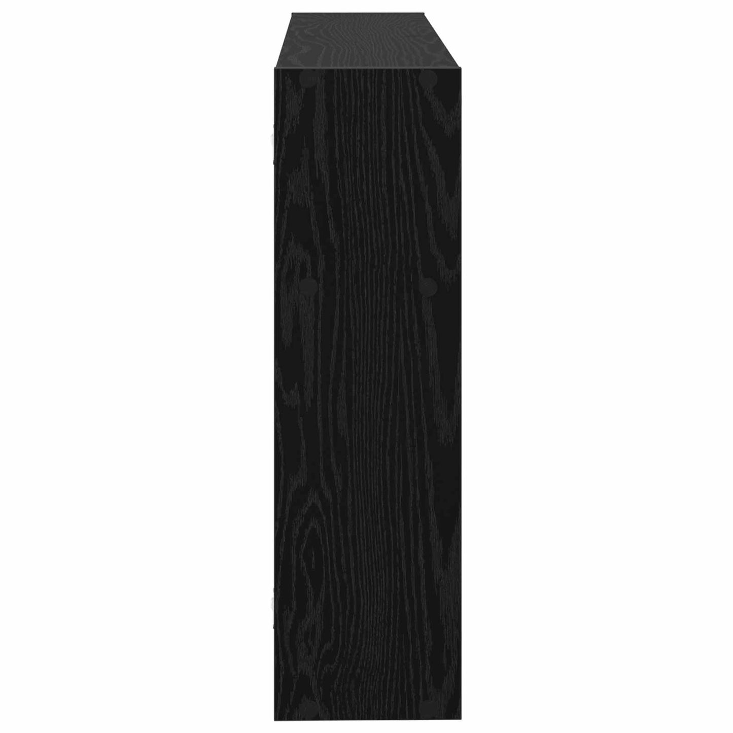 Wandplank Muurmontage Zwart eiken 95 x 20 x 69,5 cm
