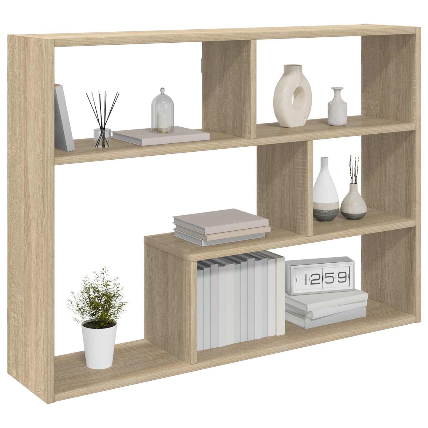Wandplank Muurmontage Sonoma Eiken 95 x 20 x 69,5 cm