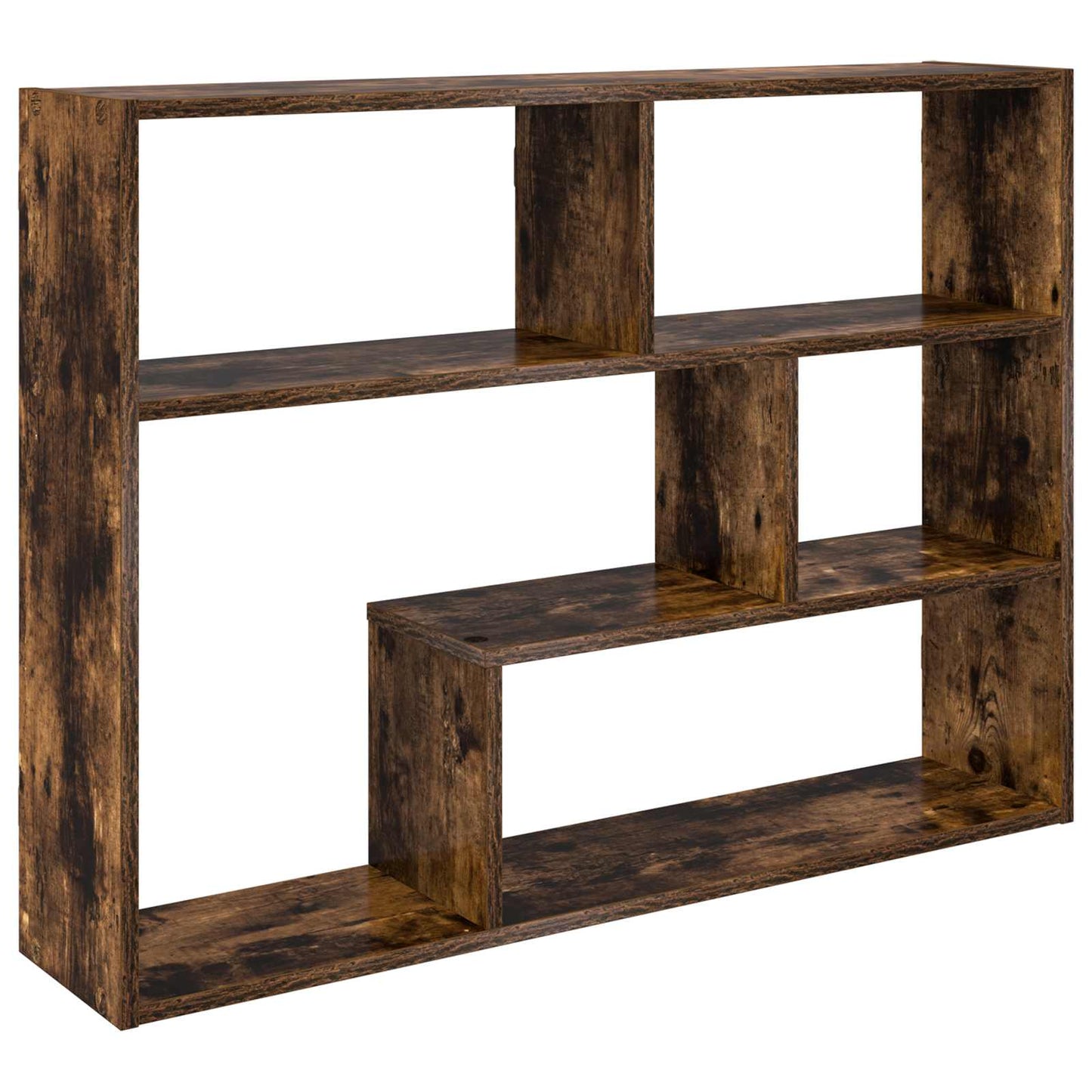 Wandplank Muurmontage Gerookt eiken 95 x 20 x 69,5 cm