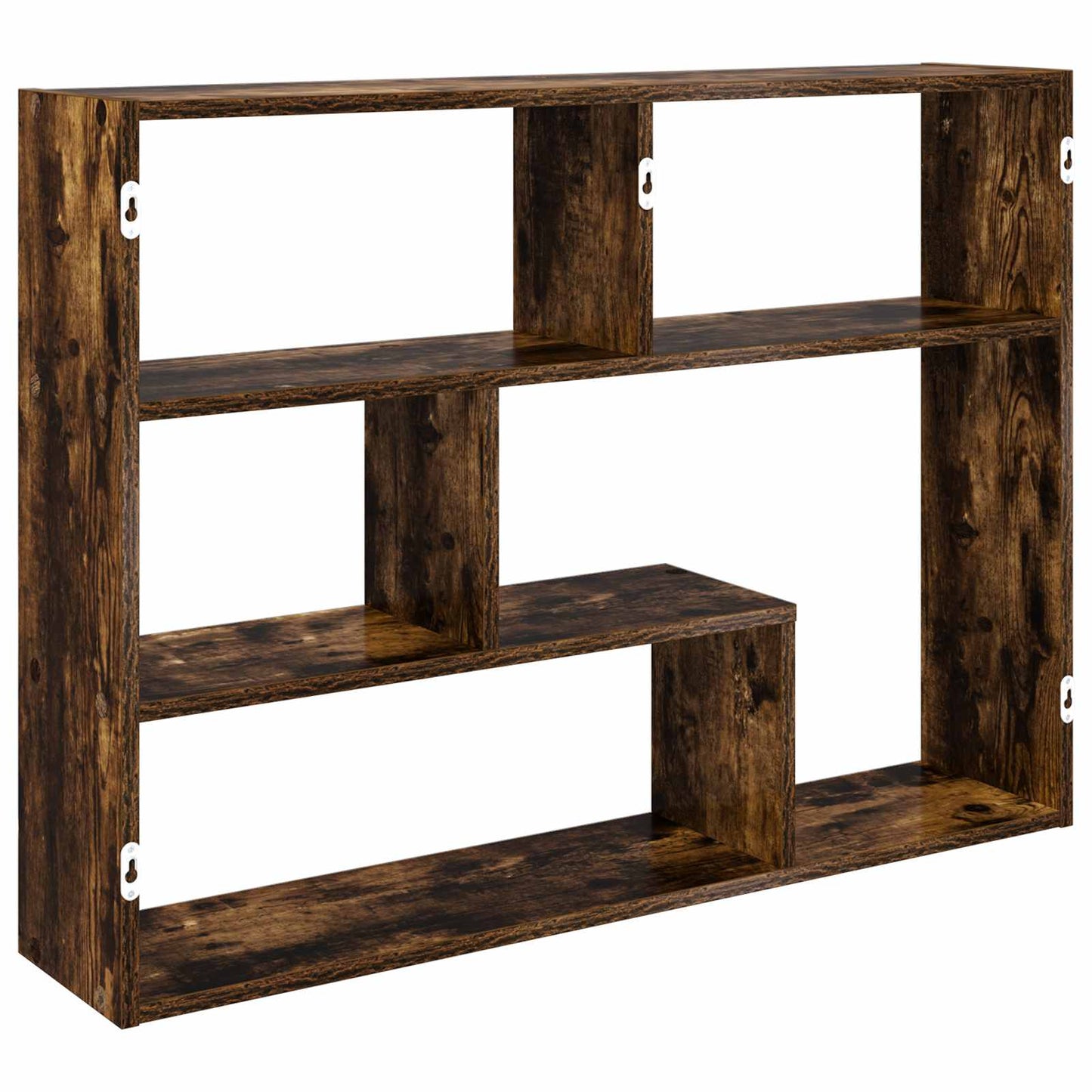 Wandplank Muurmontage Gerookt eiken 95 x 20 x 69,5 cm