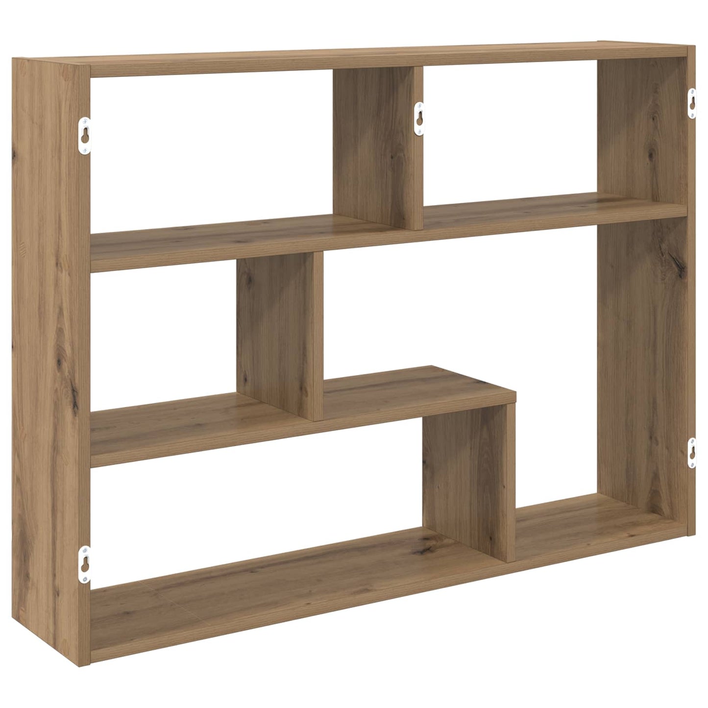 Wandplank Muurmontage Artisanaal eiken 95 x 20 x 69,5 cm
