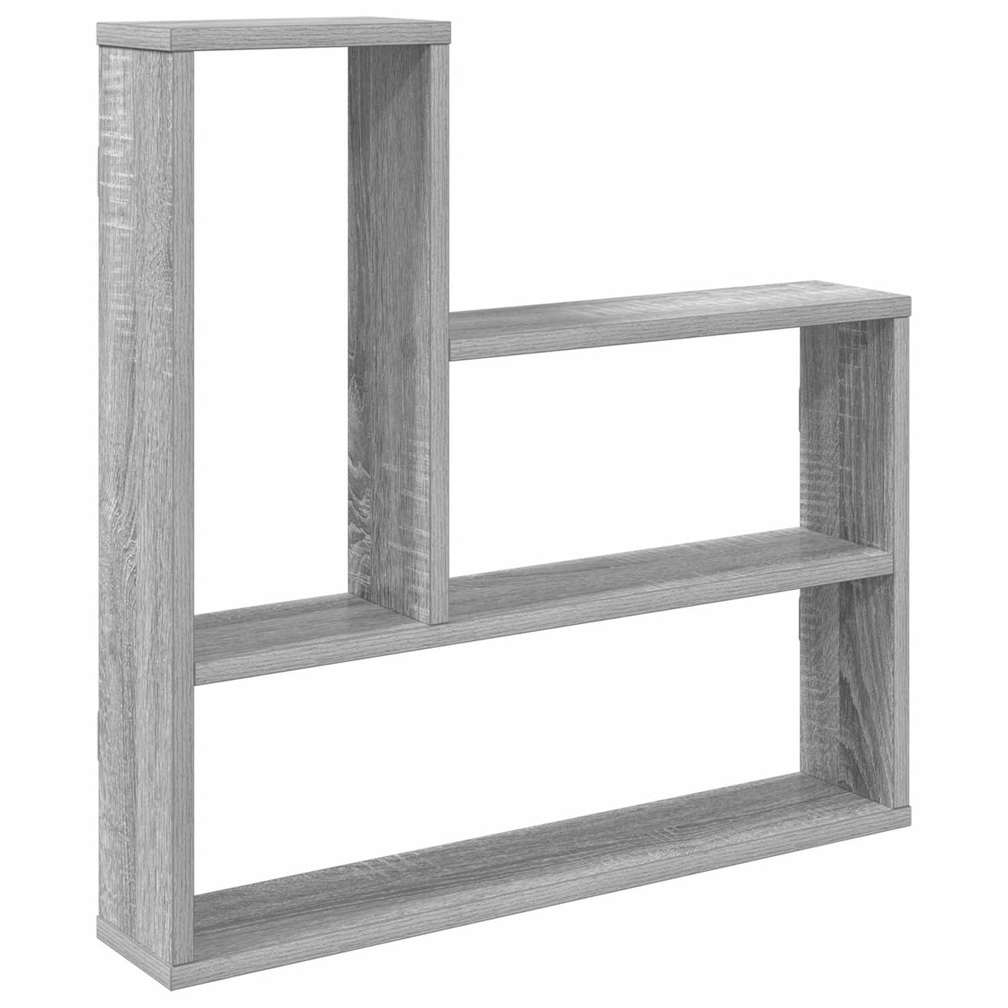 Wandplank Grijs Sonoma 60 x 11 x 60 cm Bewerkt hout