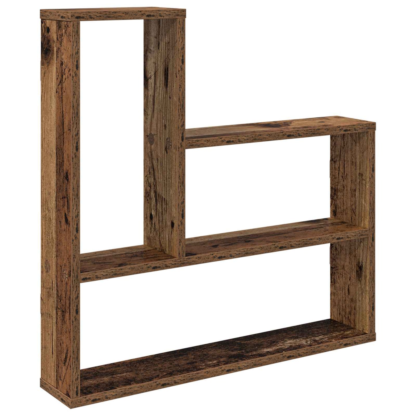Wandplank Oud hout 60 x 11 x 60 cm Bewerkt hout