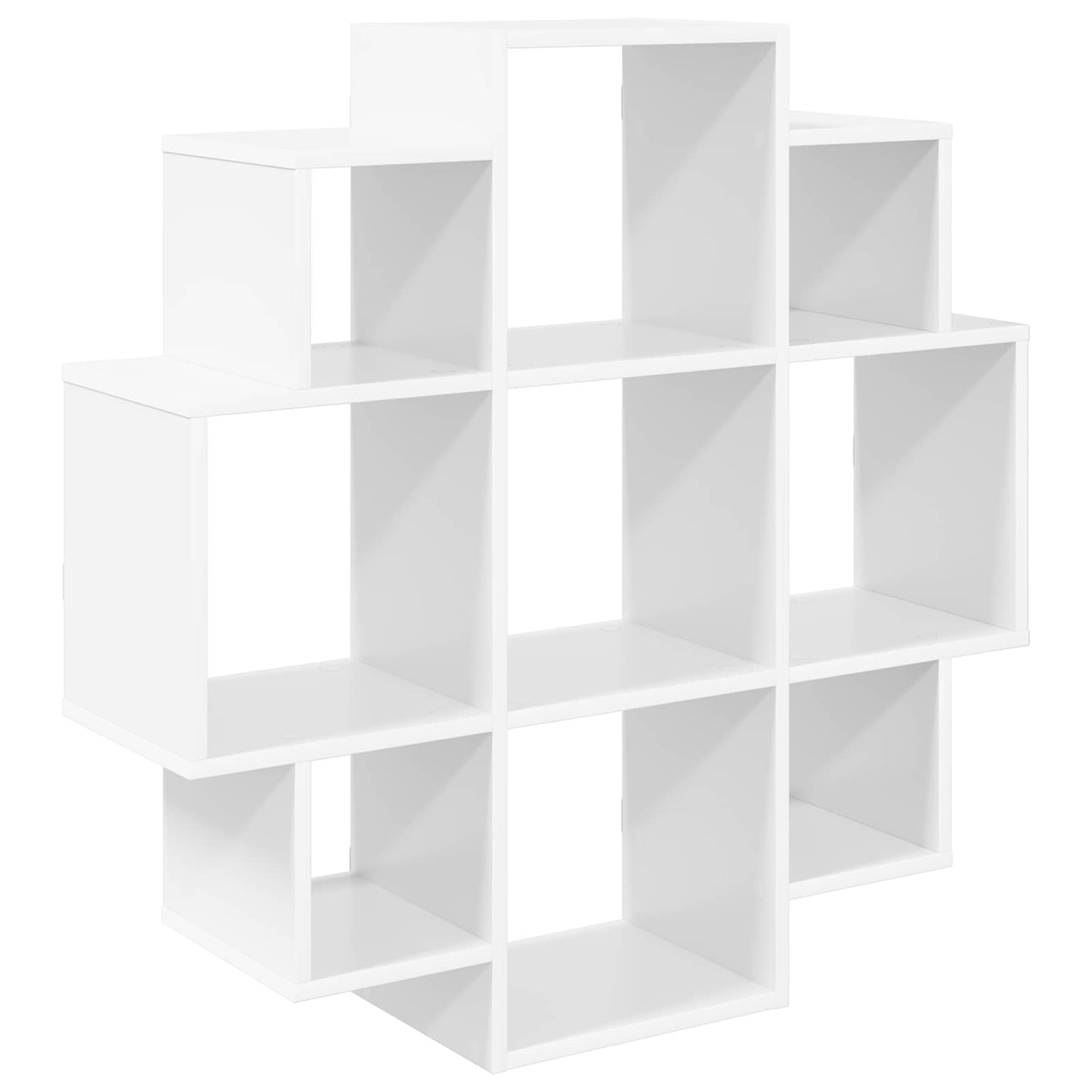 Wandplank Wit 90 x 25 x 90 cm Bewerkt hout