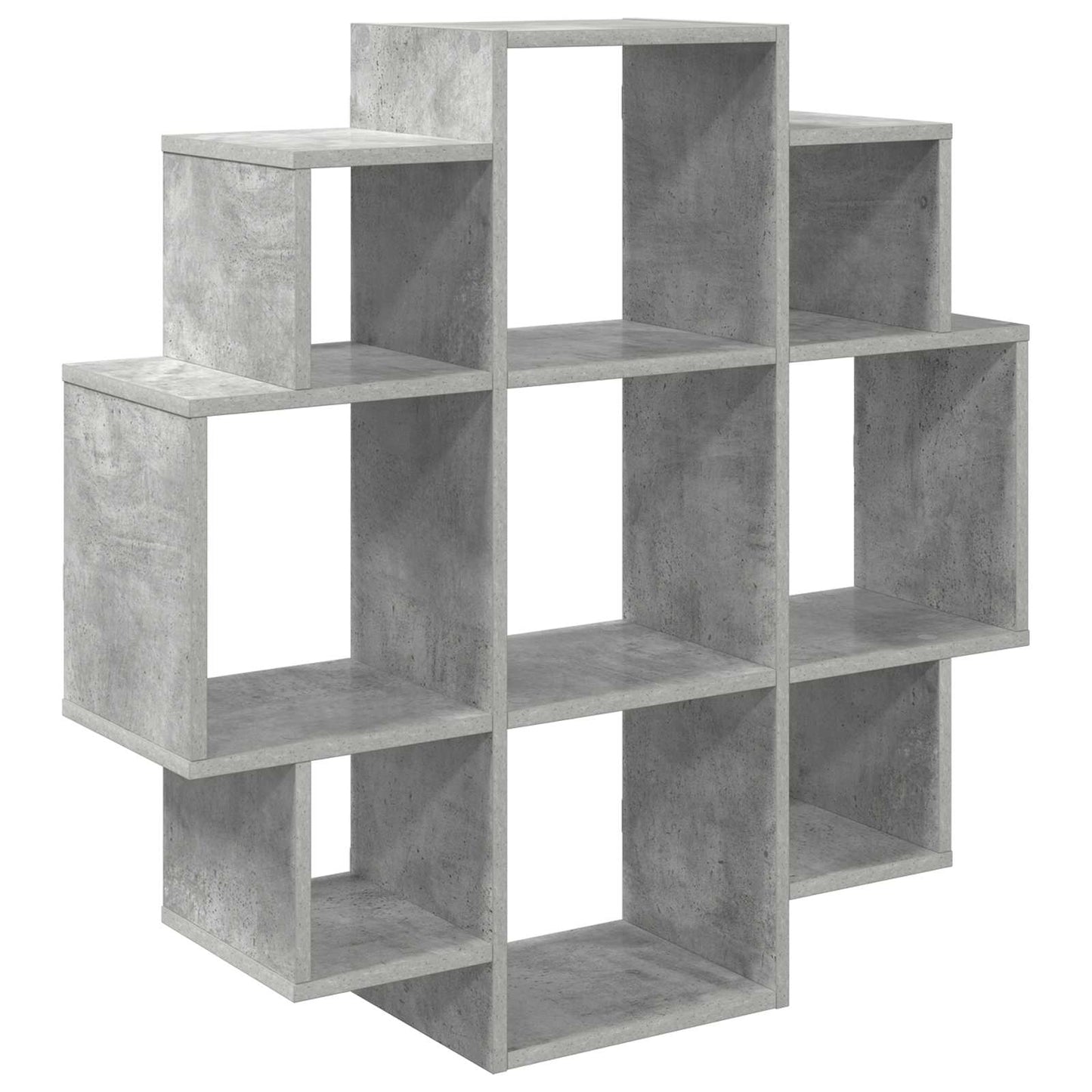 Wandplank Betongrijs 90 x 25 x 90 cm Bewerkt hout