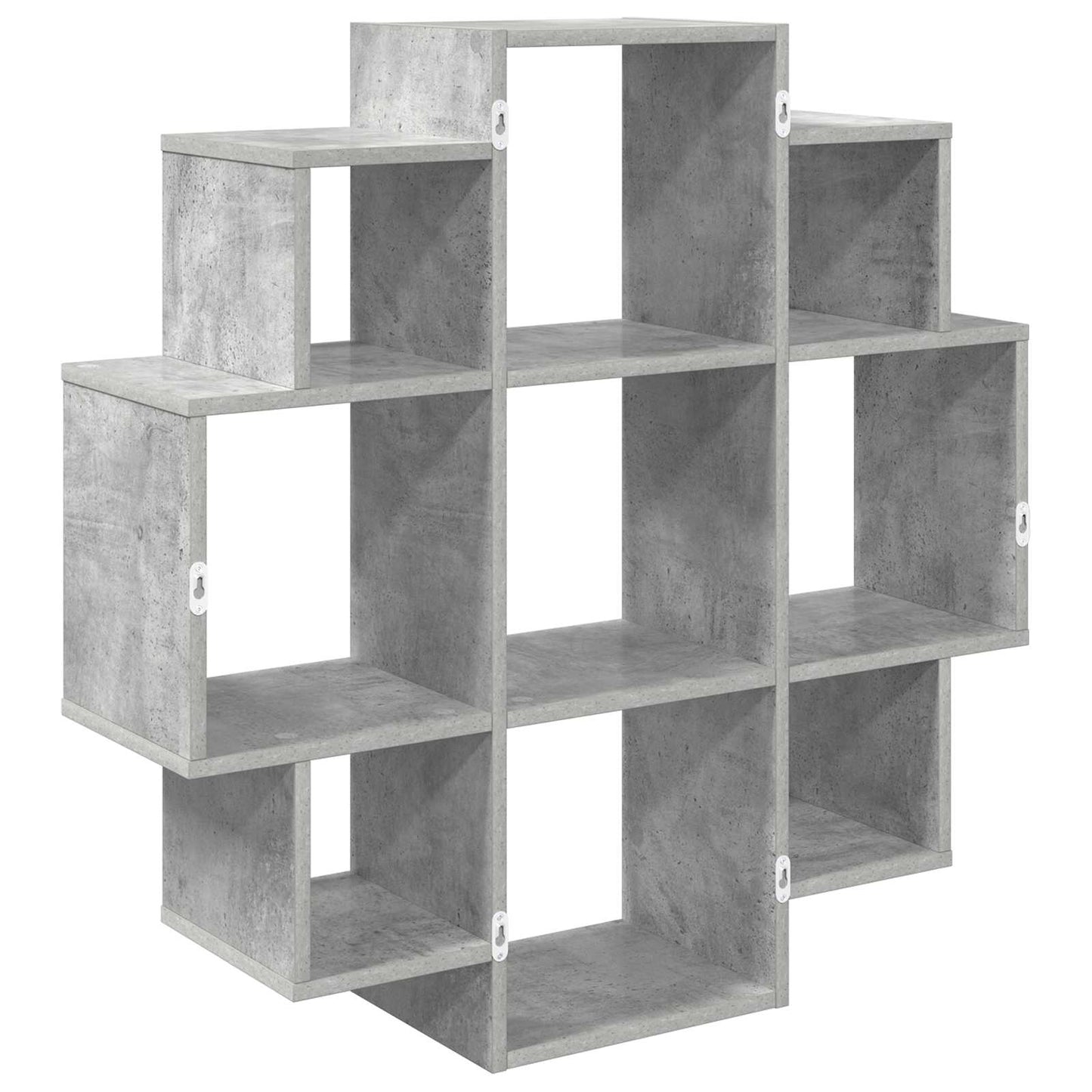 Wandplank Betongrijs 90 x 25 x 90 cm Bewerkt hout