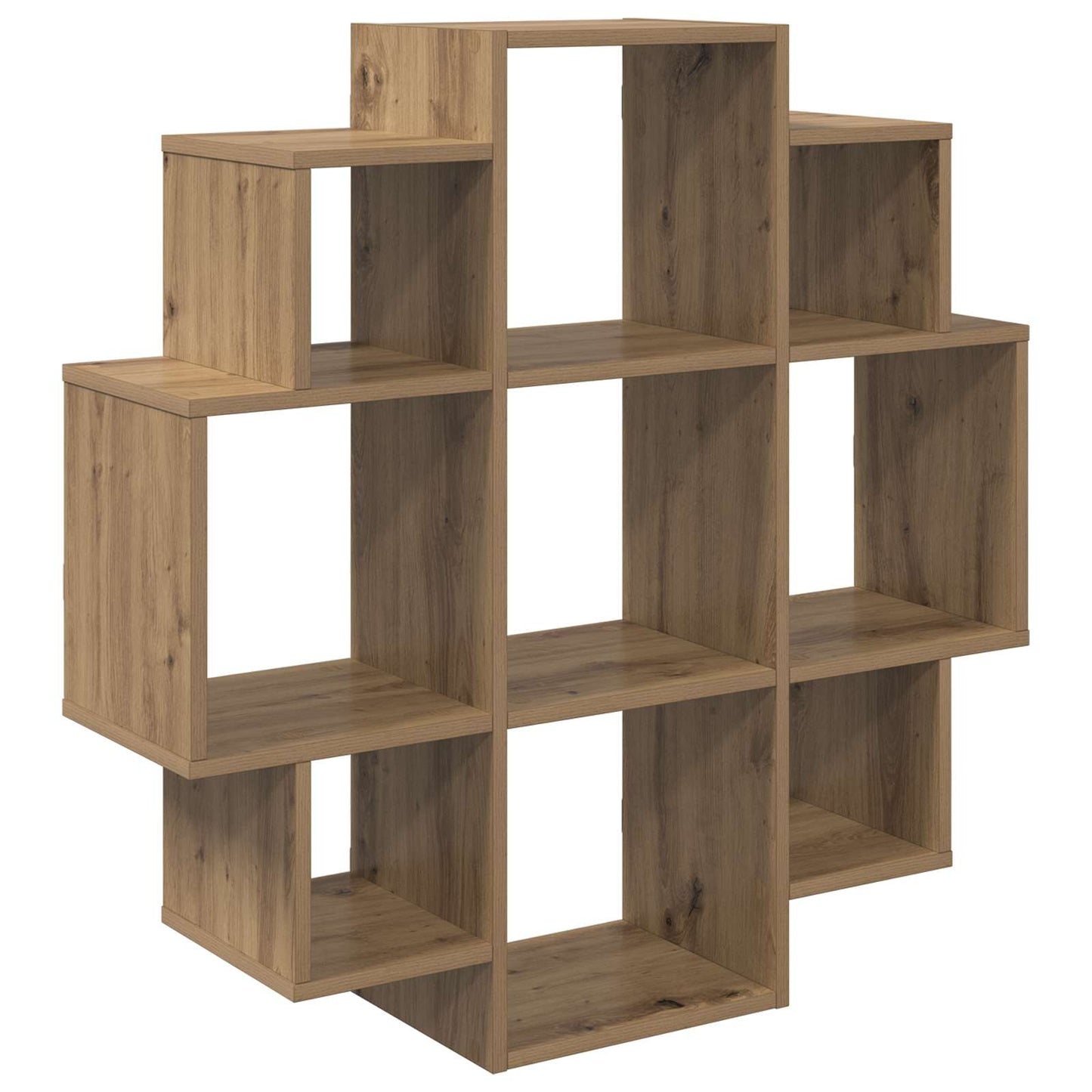 Wandplank Artisanaal eiken 90 x 25 x 90 cm Bewerkt hout