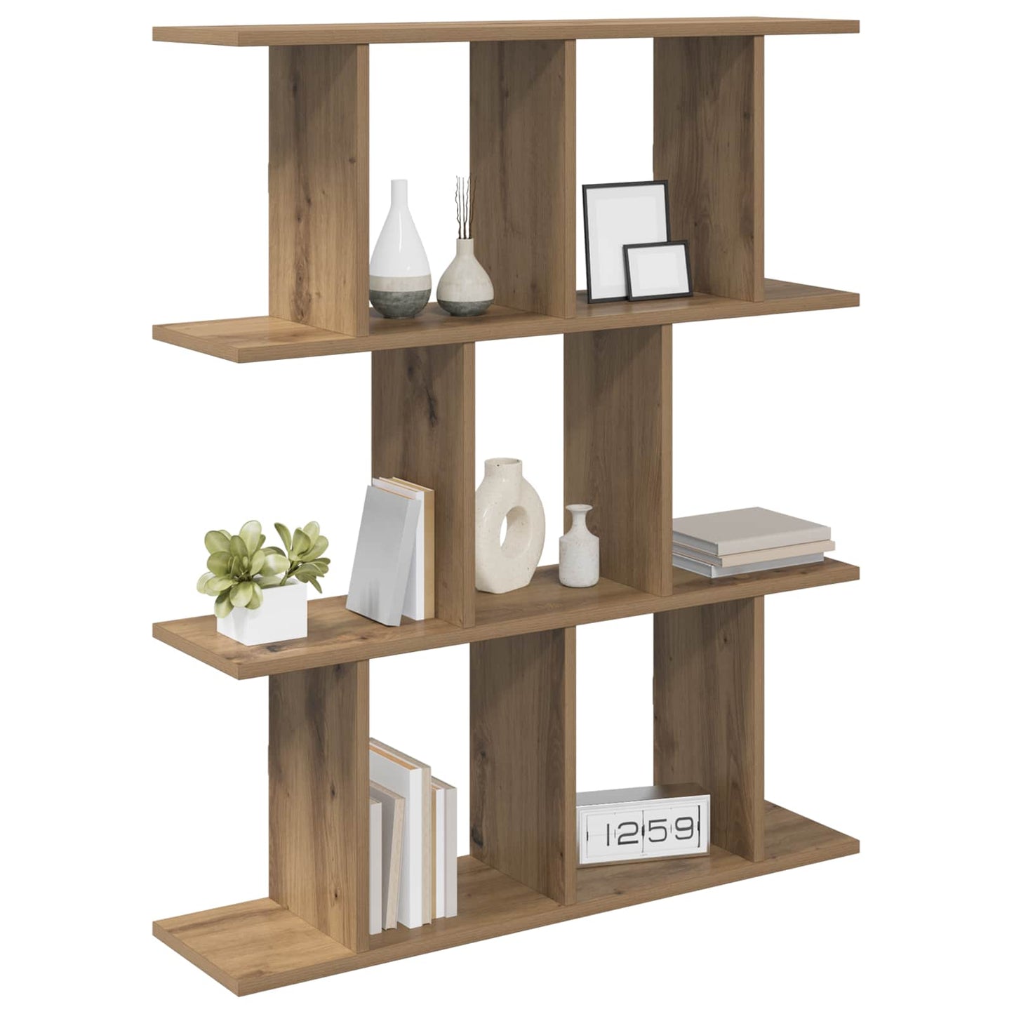 Wandplank Artisanaal eiken 80 x 20 x 96 cm Bewerkt hout