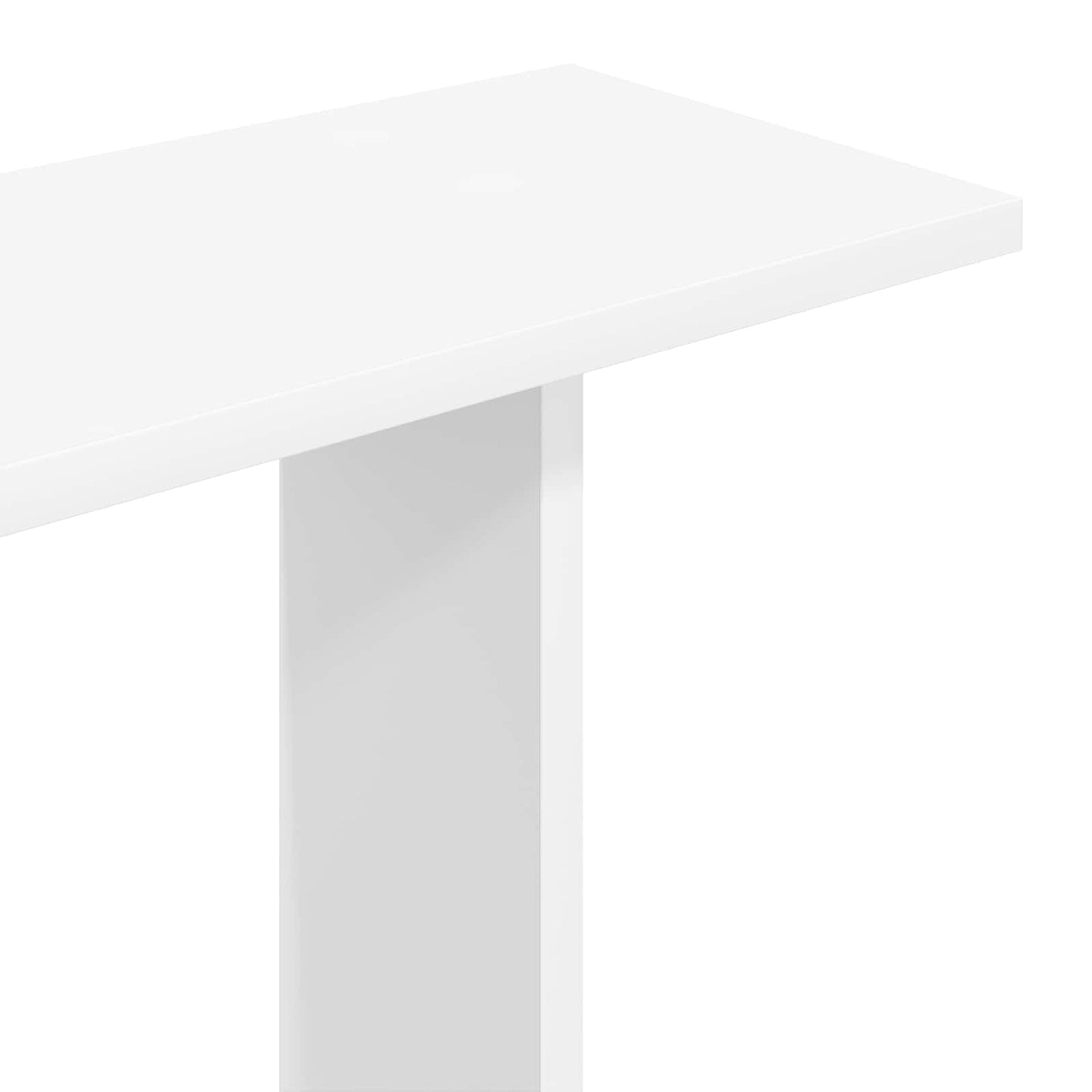 Wandplank Wit 102 x 20 x 96 cm Bewerkt hout