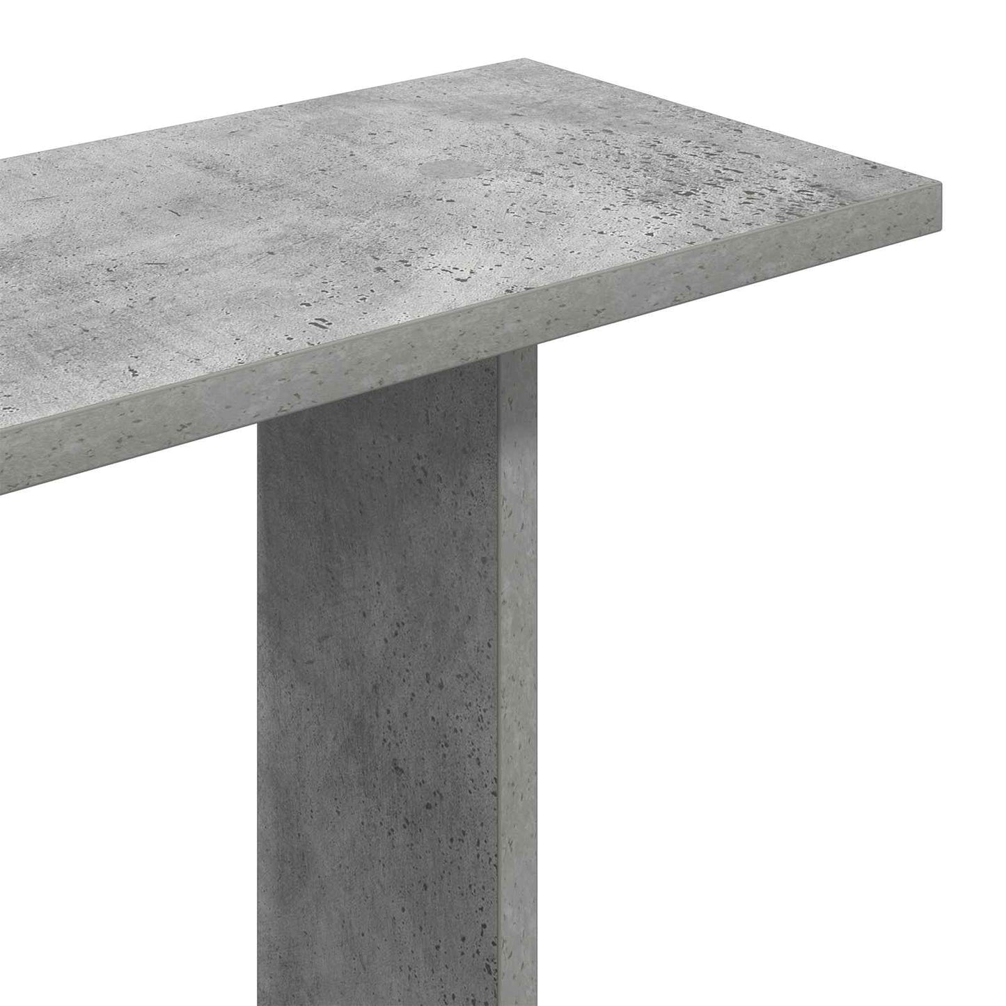 Wandplank Betongrijs 102 x 20 x 96 cm Bewerkt hout
