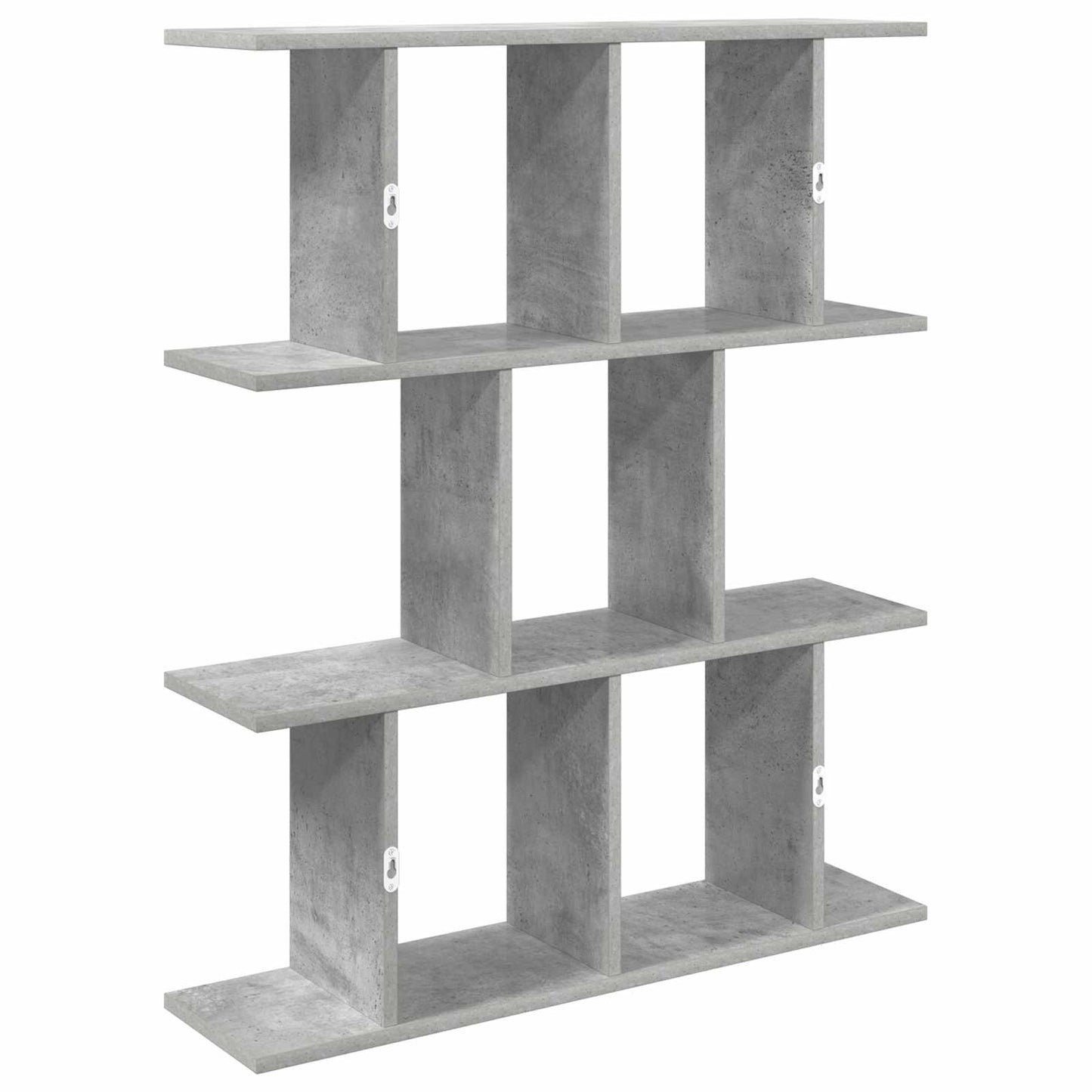 Wandplank Betongrijs 102 x 20 x 96 cm Bewerkt hout