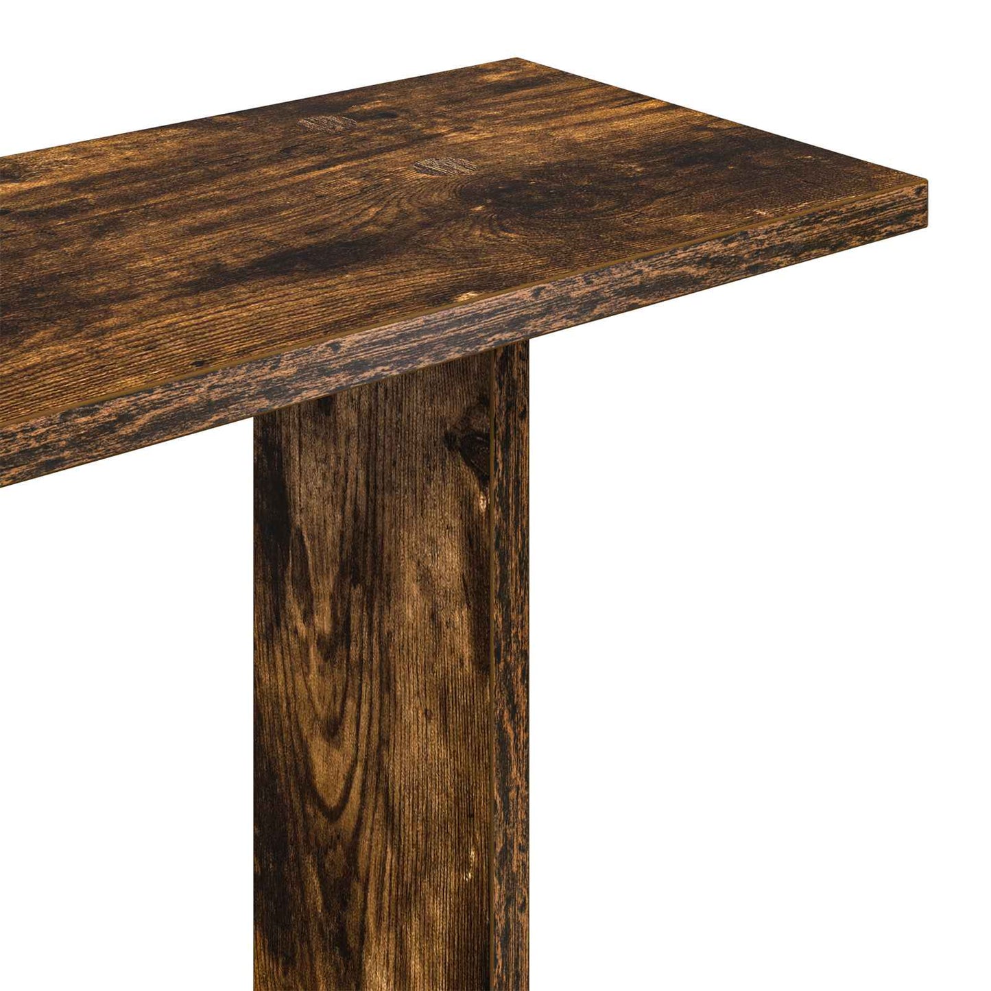 Wandplank Gerookt eiken 102 x 20 x 96 cm Bewerkt hout