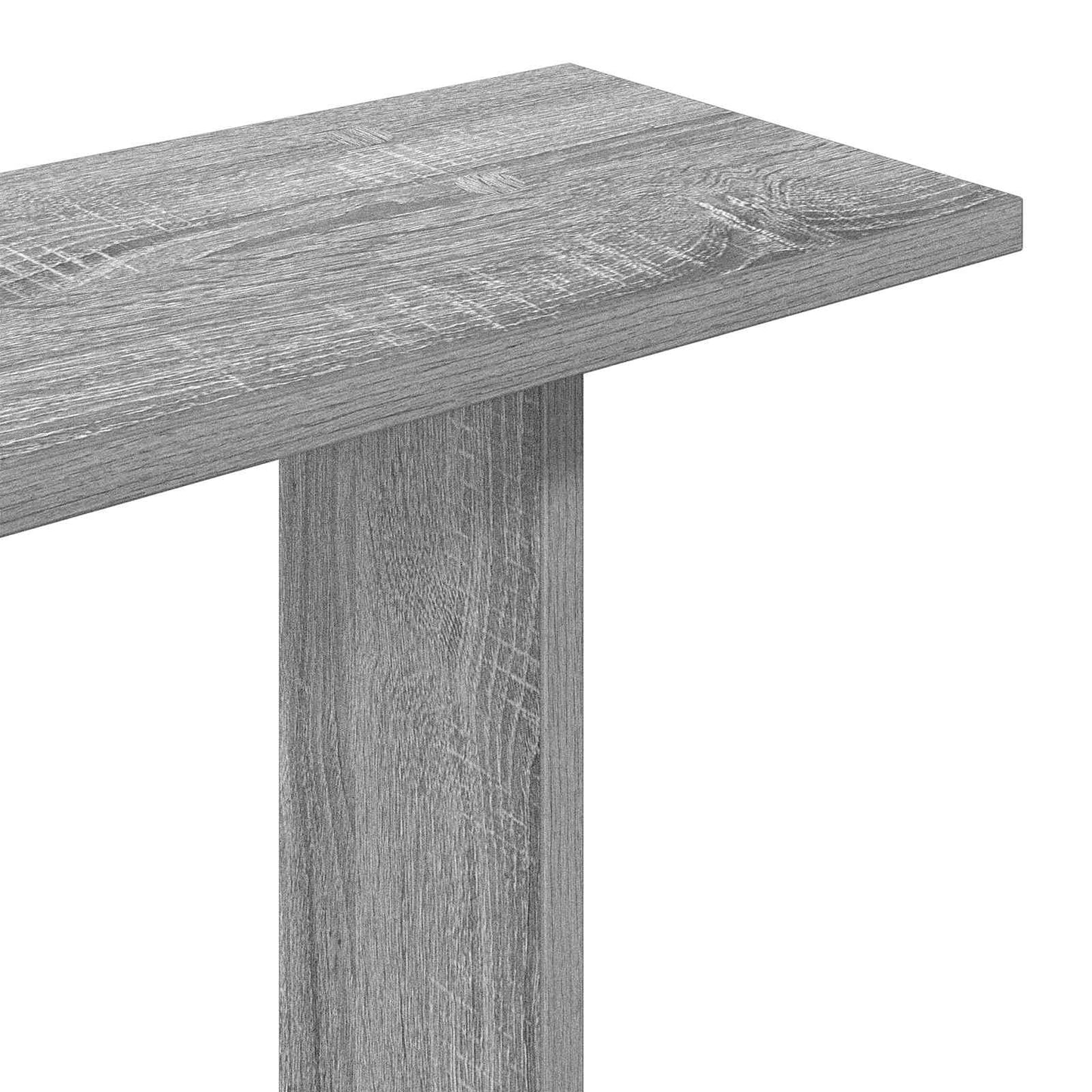Wandplank Grijs Sonoma 102 x 20 x 96 cm Bewerkt hout