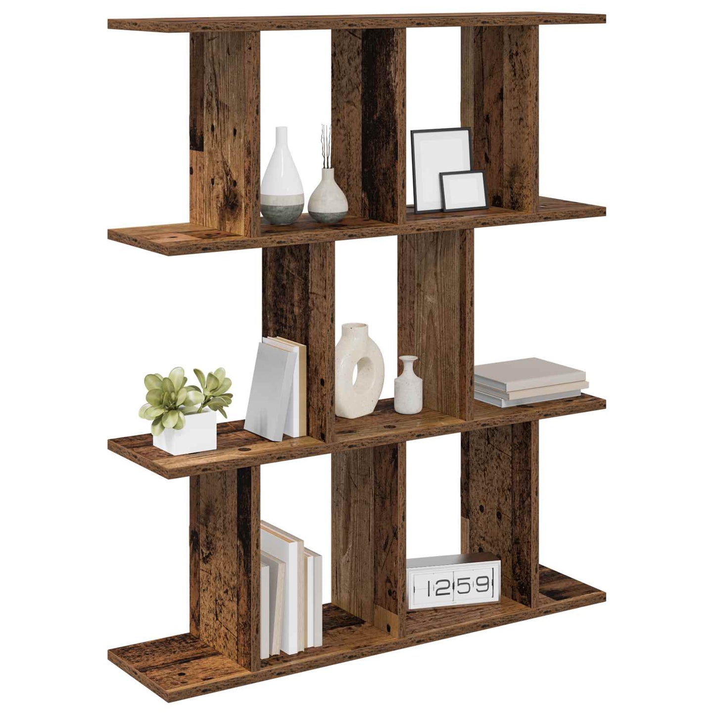 Wandplank Oud hout 102 x 20 x 96 cm Bewerkt hout